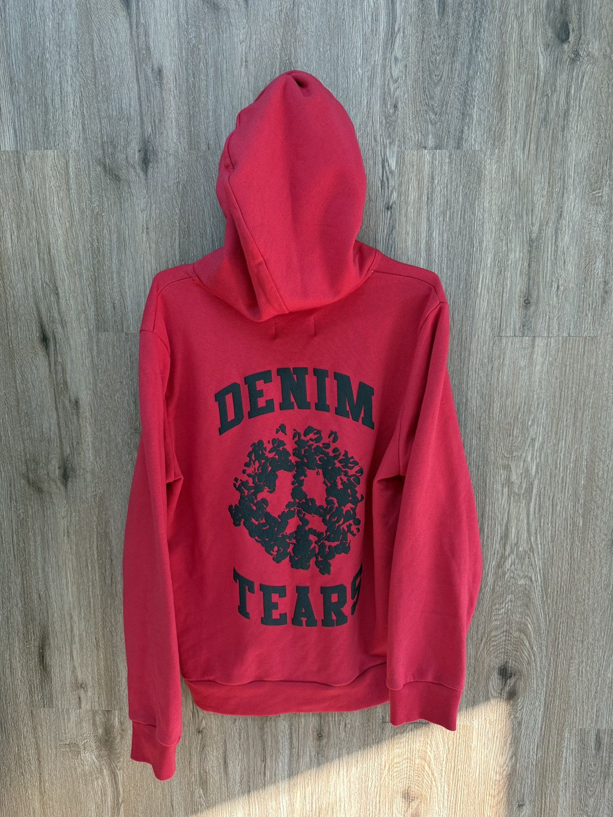 DENIM TEARS Denim Tear Zip Up Red Hoodie Size US L / EU 52-54 / 3 - 8 Thumbnail