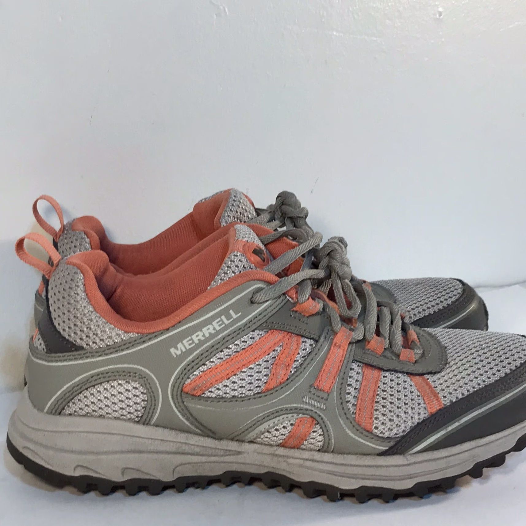 Merrell Merrell Performance Sneakers Women's Size 7.5 Aluminum/Coral Athletic Walking Hiking Size US 7.5 / IT 37.5 - 7 Thumbnail
