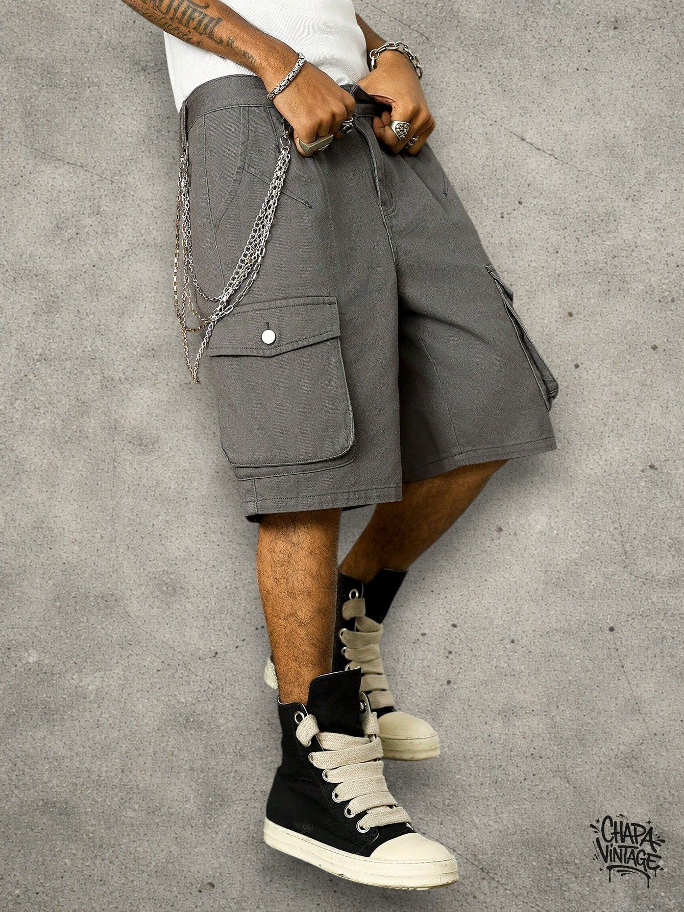 Vintage Opium cargo shorts Size US 32 / EU 48 - 3 Thumbnail