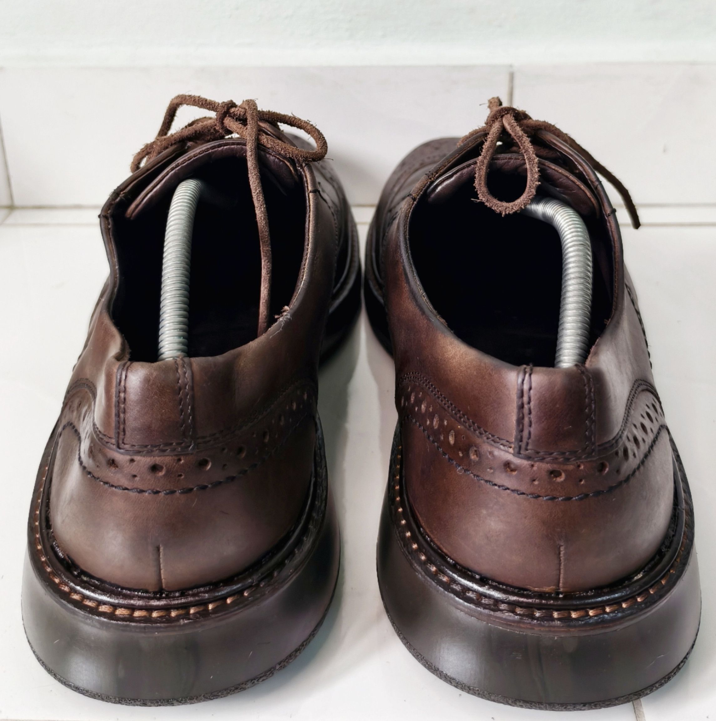 Ecco ECCO Men's Lhasa Brogue Tie Wing Tip Oxford Size US 11 / EU 44 - 4 Thumbnail