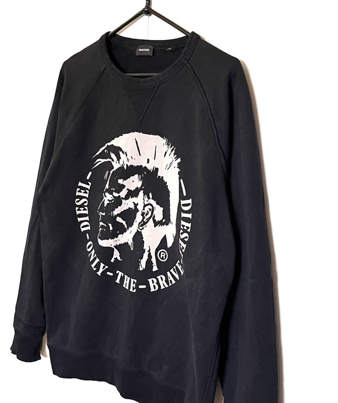 Diesel × Vintage Vintage y2k Diesel Big Logo Sweatshirt Size US M / EU 48-50 / 2 - 5 Thumbnail