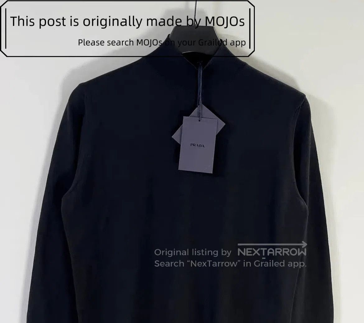 Prada Sz 48 Prada Hi-neck Black Knitwear Sweater mojos1828101525. Size US M / EU 48-50 / 2 - 5 Thumbnail