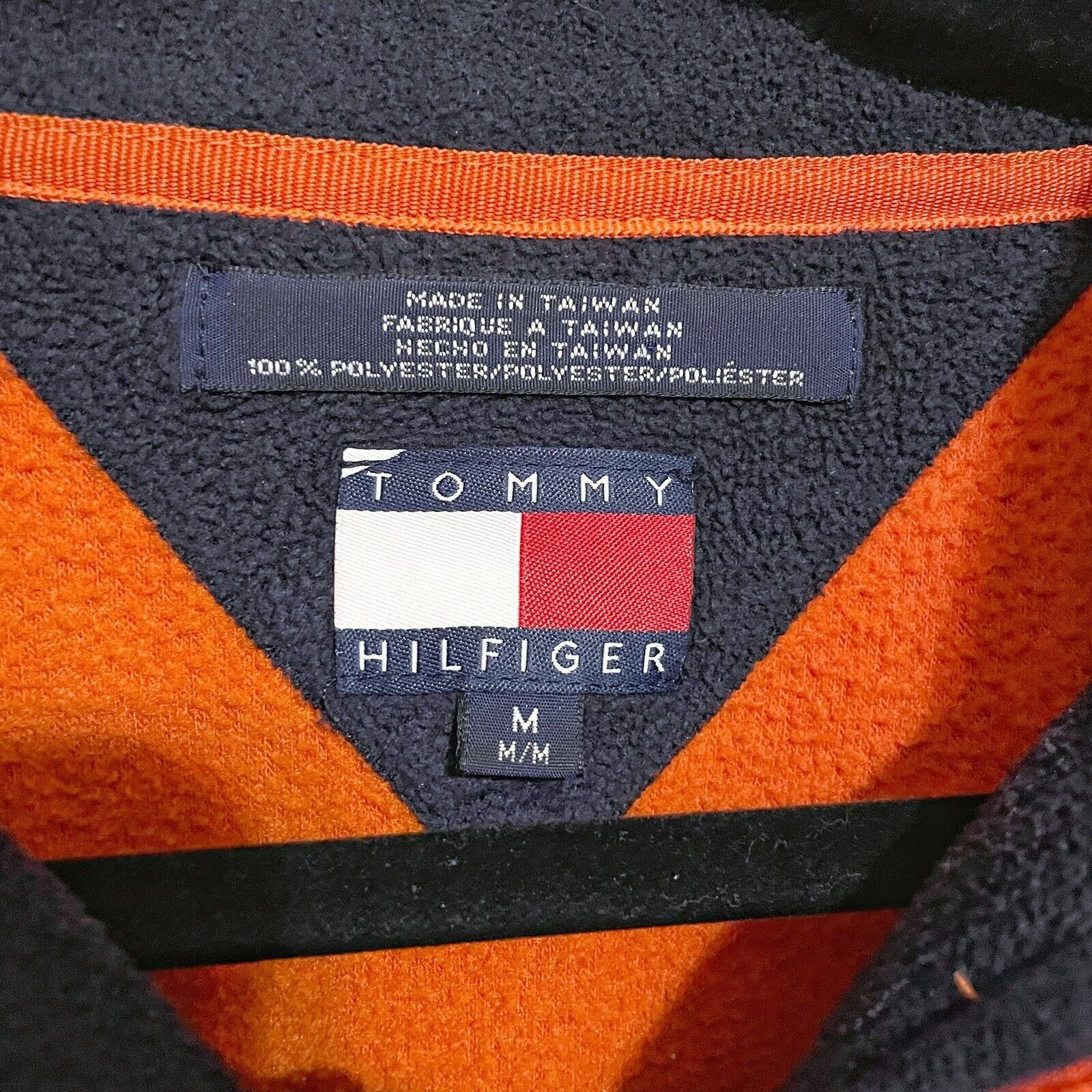 Tommy Hilfiger Vintage y2k Tommy Hilfiger Fleece Pullover Orange Men’s Med Size US M / EU 48-50 / 2 - 3 Thumbnail