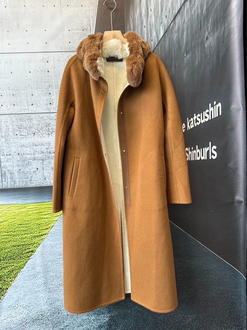 Loro Piana LORO PIANA Luo Ma cashmere fur coat with two sides Size S / US 4 / IT 40 - 2 Thumbnail