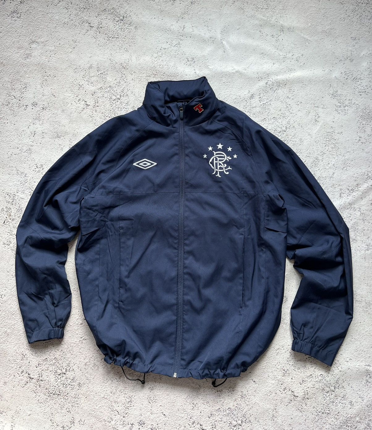 Umbro Football Rangers Soccer Club Track Jacket Retro