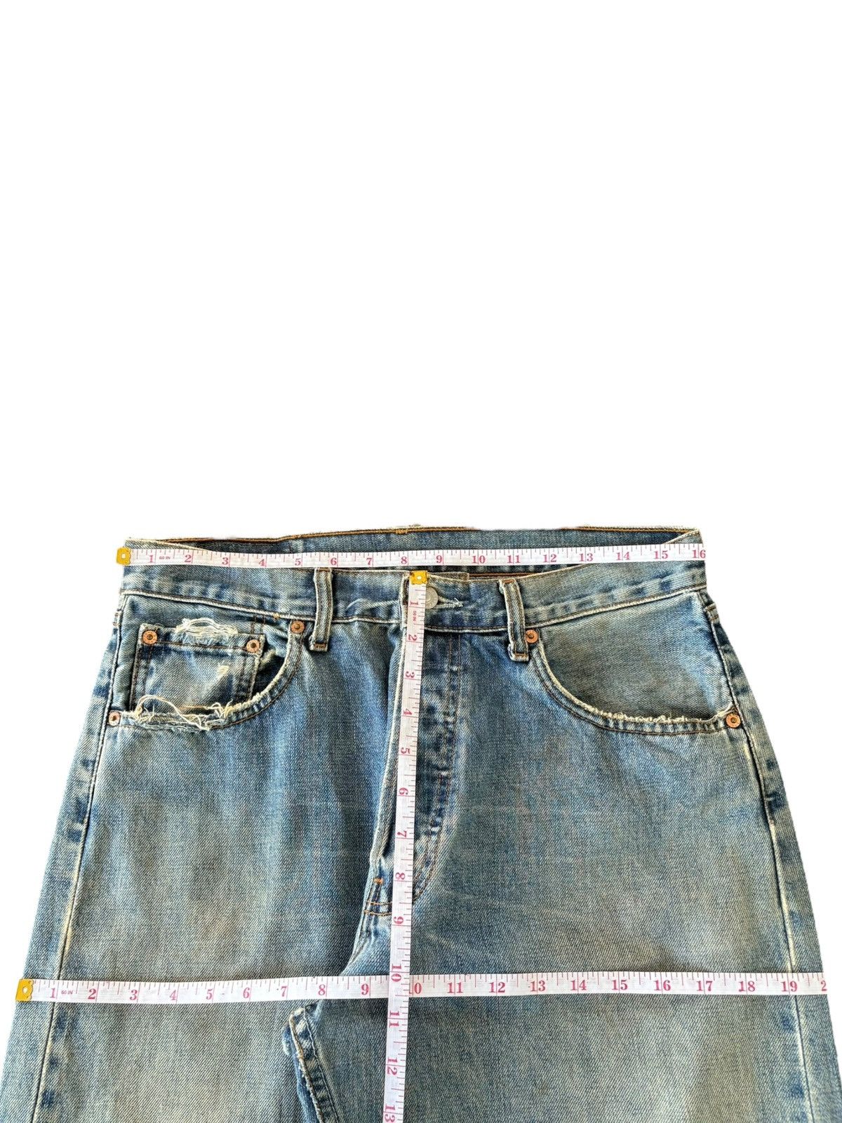 Levi's Vintage 90s Levis 513 Mud Wash Distressed Baggy Jeans Size US 32 / EU 48 - 7 Thumbnail