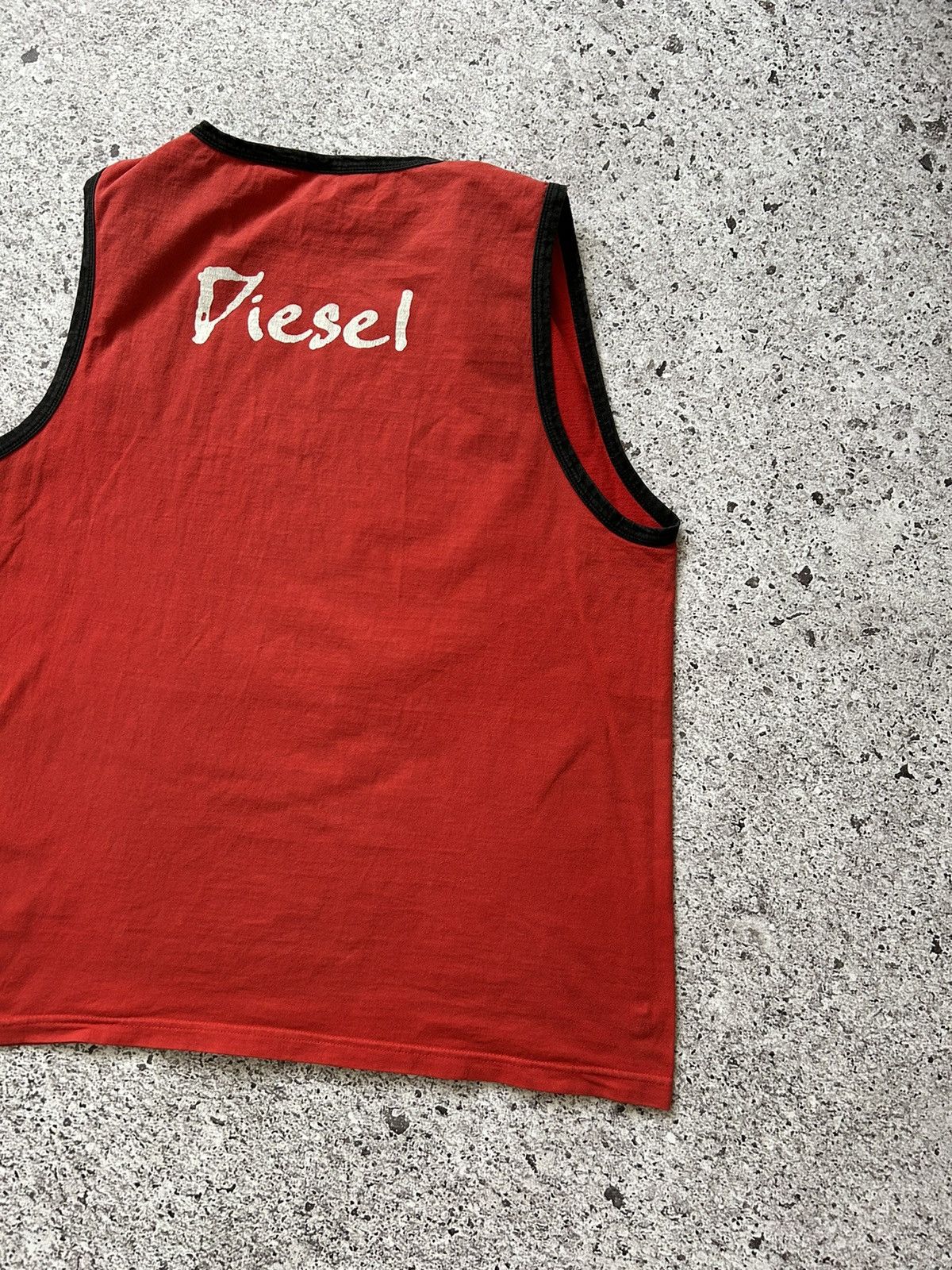 Diesel × Japanese Brand Vintage 90s Diesel Big logo t-shirt retro rare Y2K Size US XL / EU 56 / 4 - 6 Thumbnail