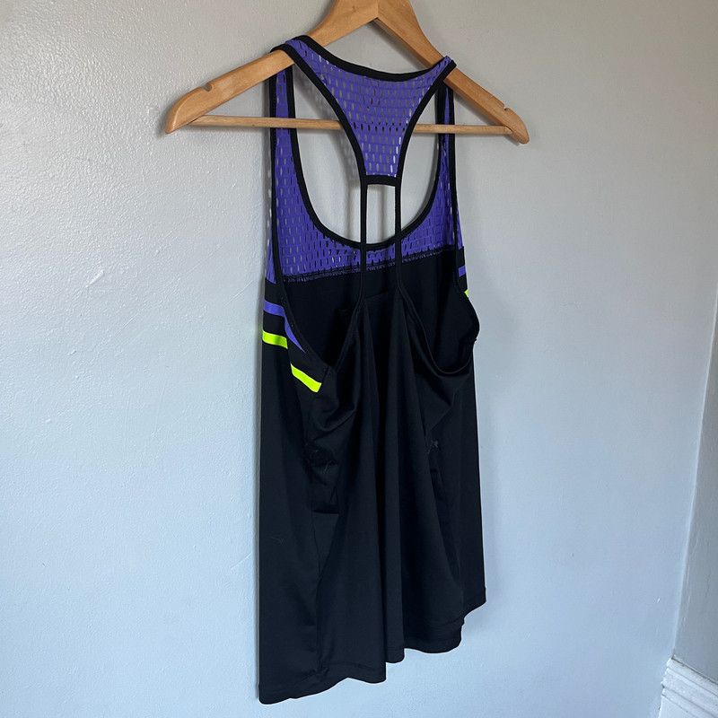 Other MTA Athletic Racerback Tank Top Black Yellow-Green Large Size XL / US 12-14 / IT 48-50 - 3 Thumbnail