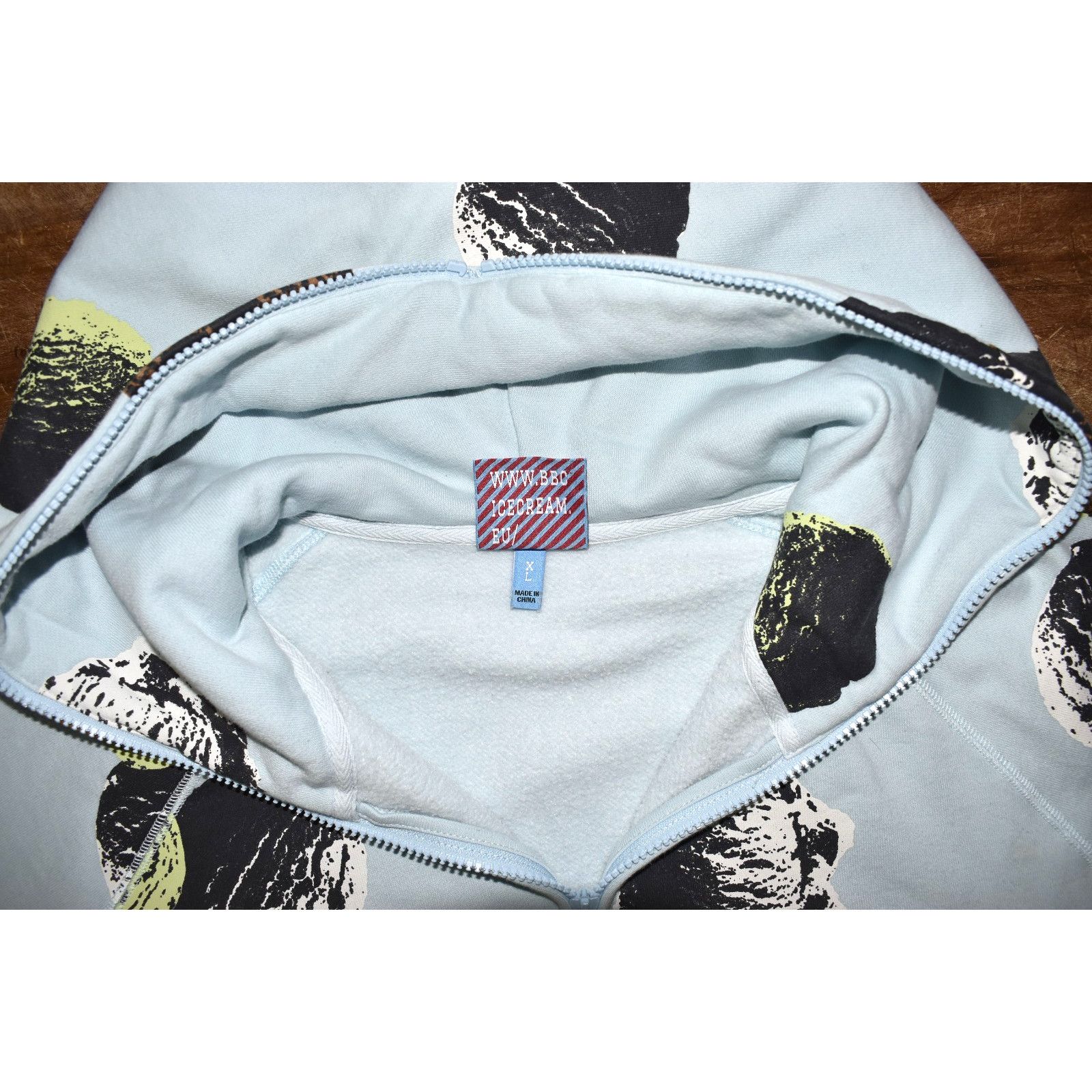 Icecream NEW ICECREAM Ice Blue Logo Scoop Zip Hooded Sweatshirt Sz XL Size US XL / EU 56 / 4 - 5 Thumbnail
