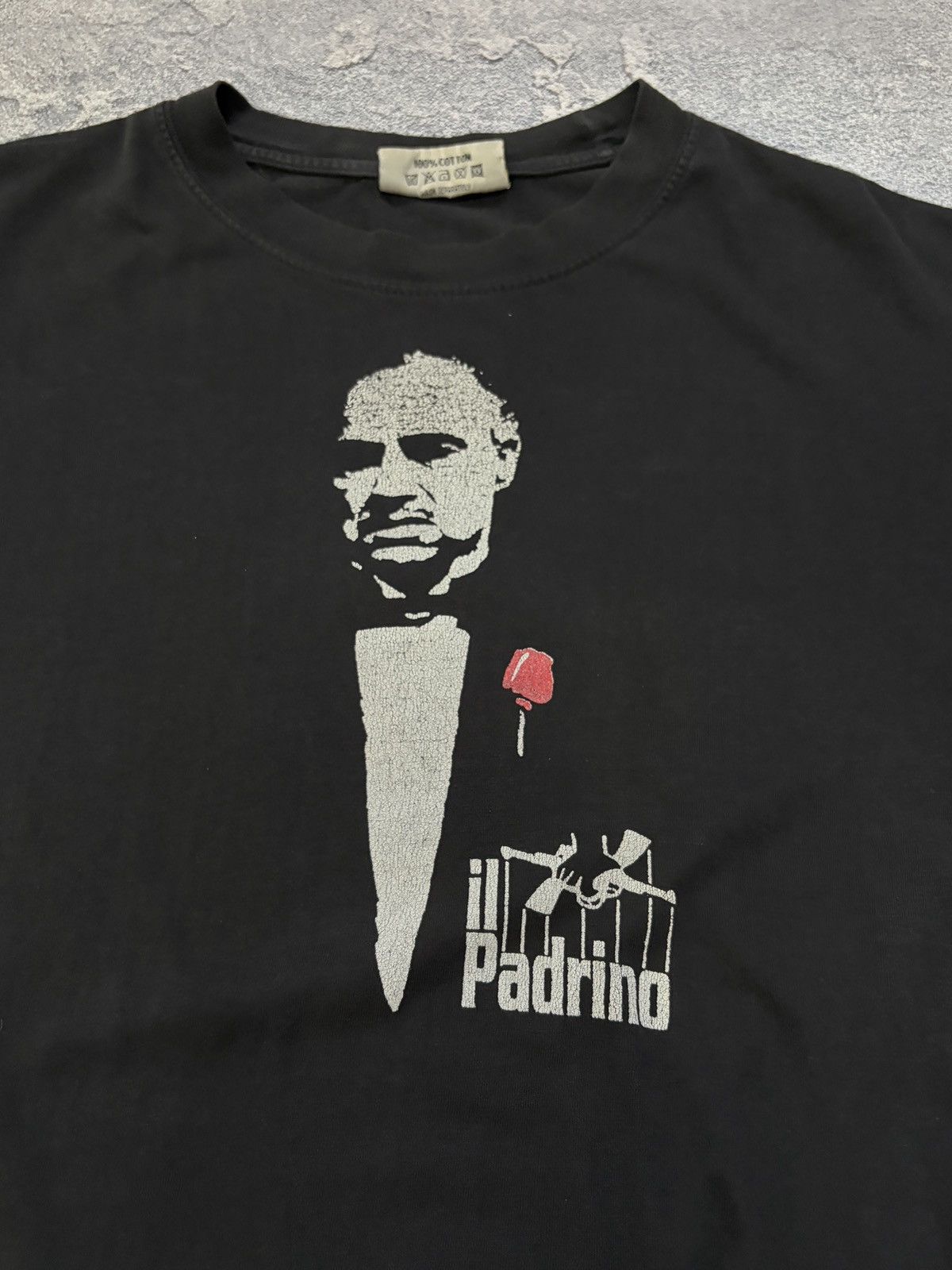 Vintage Vintage Zeus Il Padrino The Godfather Movie T-Shirt Black L Size US L / EU 52-54 / 3 - 3 Thumbnail