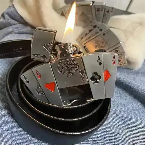 Other AAAA Belt Big Head Punk Lighter Belt Belt Size ONE SIZE - 7 Thumbnail