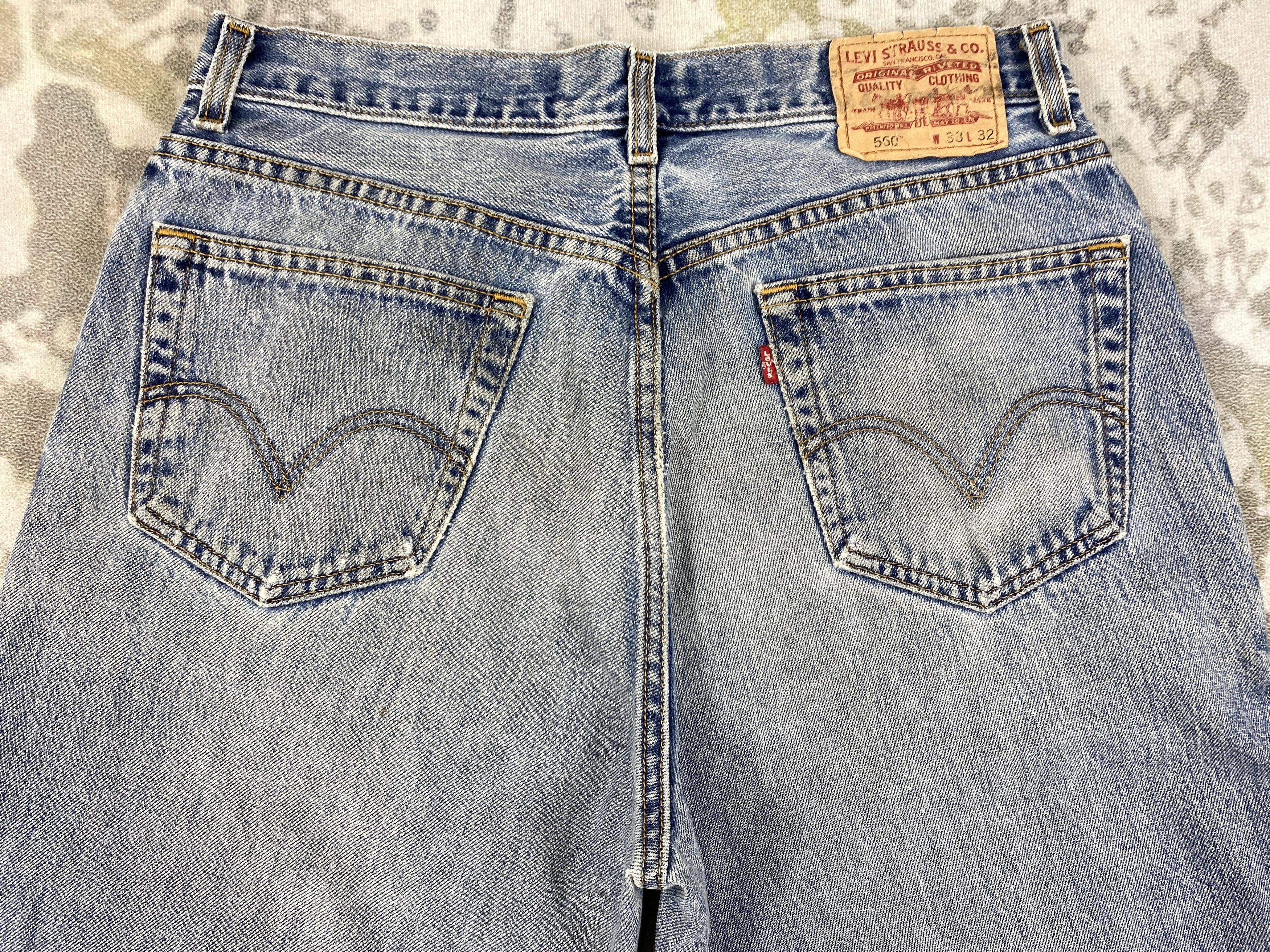 Levi's Faded Blue Vintage Levi's 560 Comfort Fit Denim 33x31 -JN617 Size US 33 - 4 Thumbnail