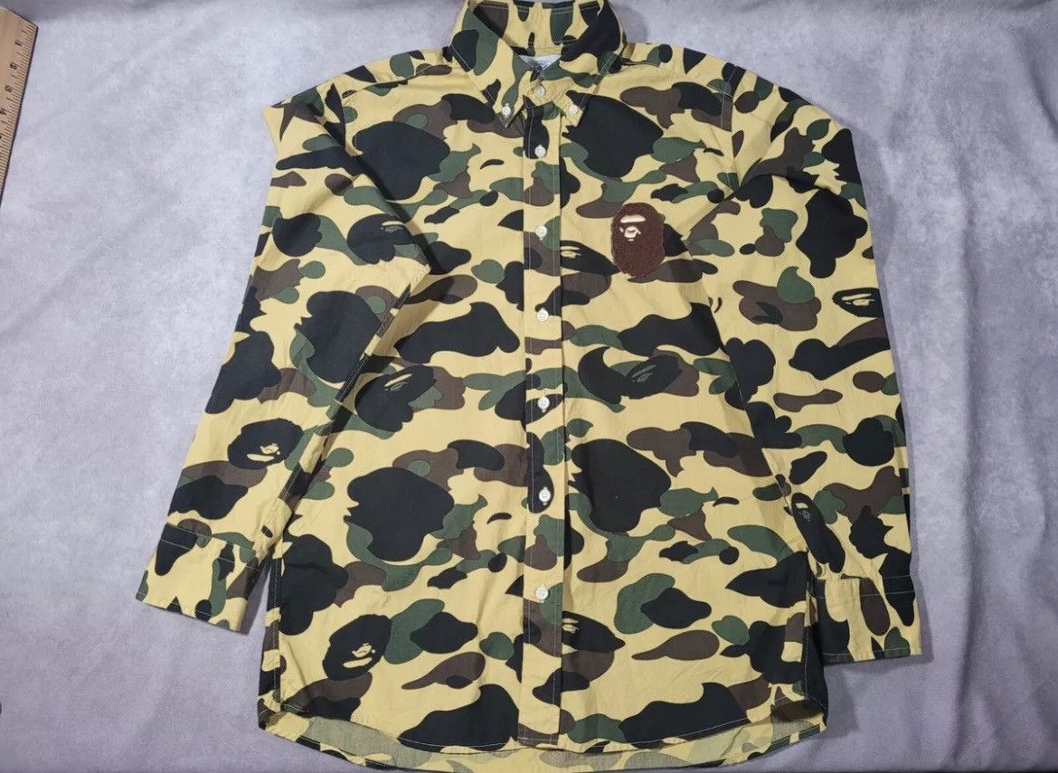 Bape 1st Camo Large Ape Head BD Shirt Size US M / EU 48-50 / 2 - 9 Thumbnail
