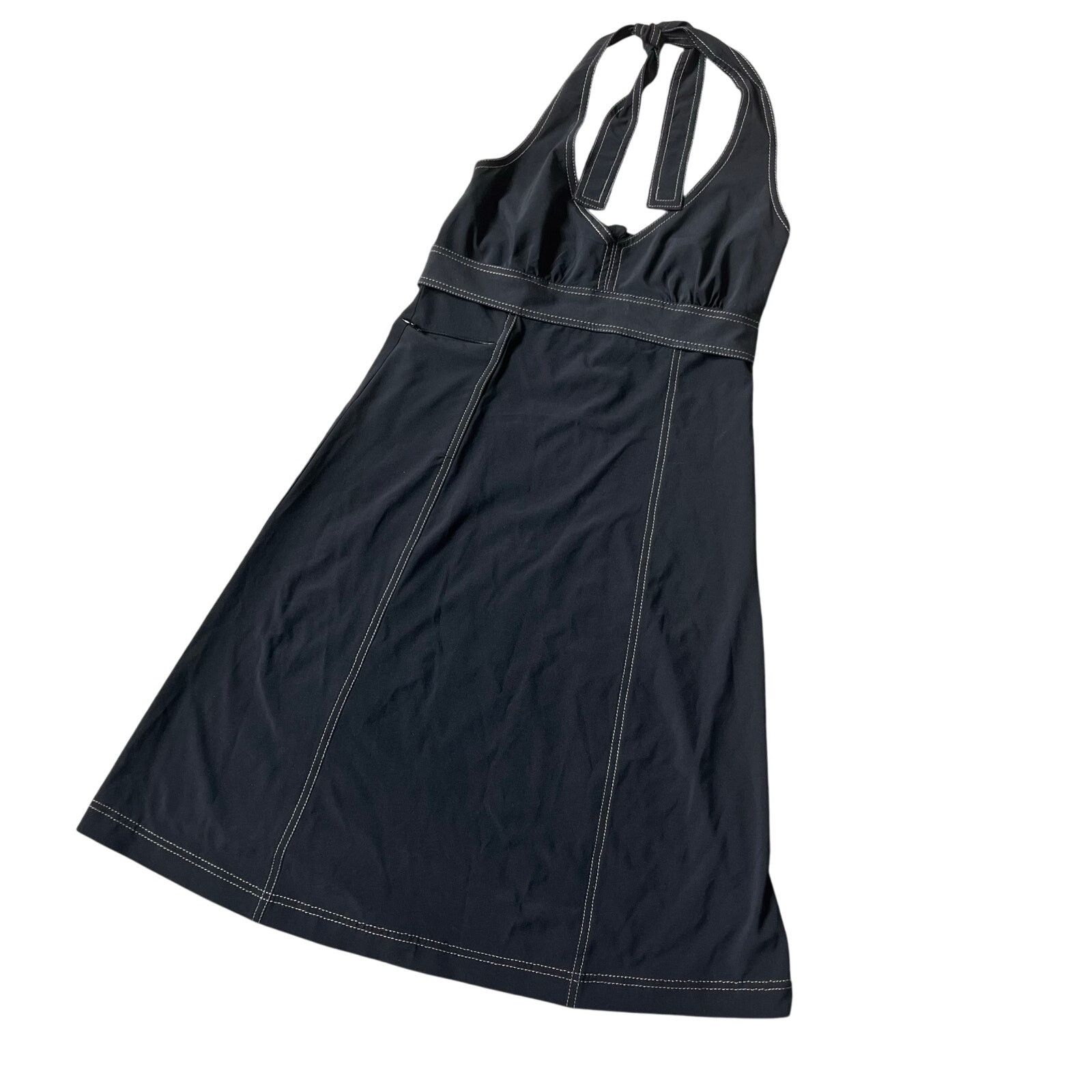 Athleta Pack Everywhere Black Halter Mini Dress Size XS - crrs.pl