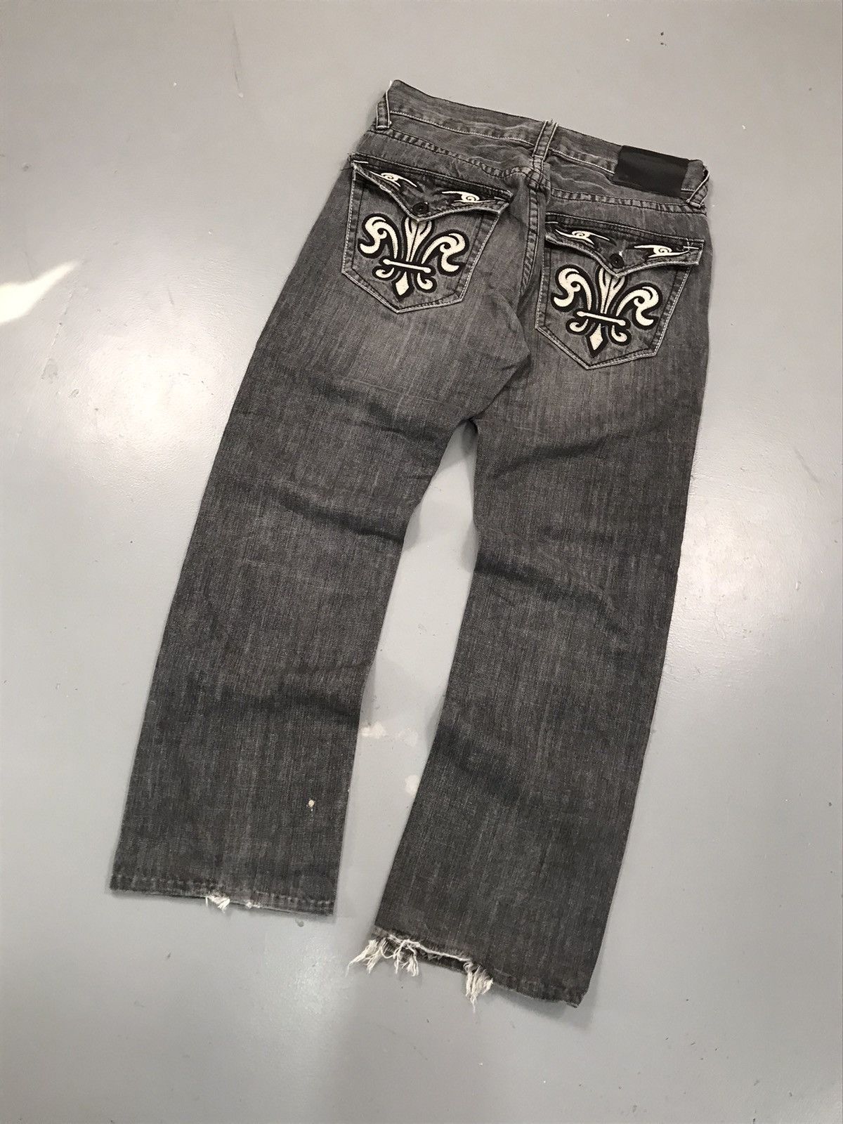 JNCO × Southpole × Vintage Vintage 90s Jnco cloves embroidered denim Size US 31 - 2 Thumbnail