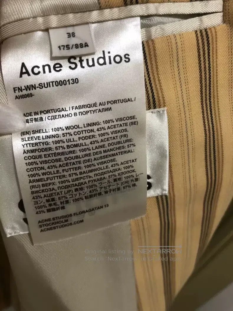 Acne Studios Acne Studios Wool Striped Blazer Jacket Size XS / US 0-2 / IT 36-38 - 5 Thumbnail