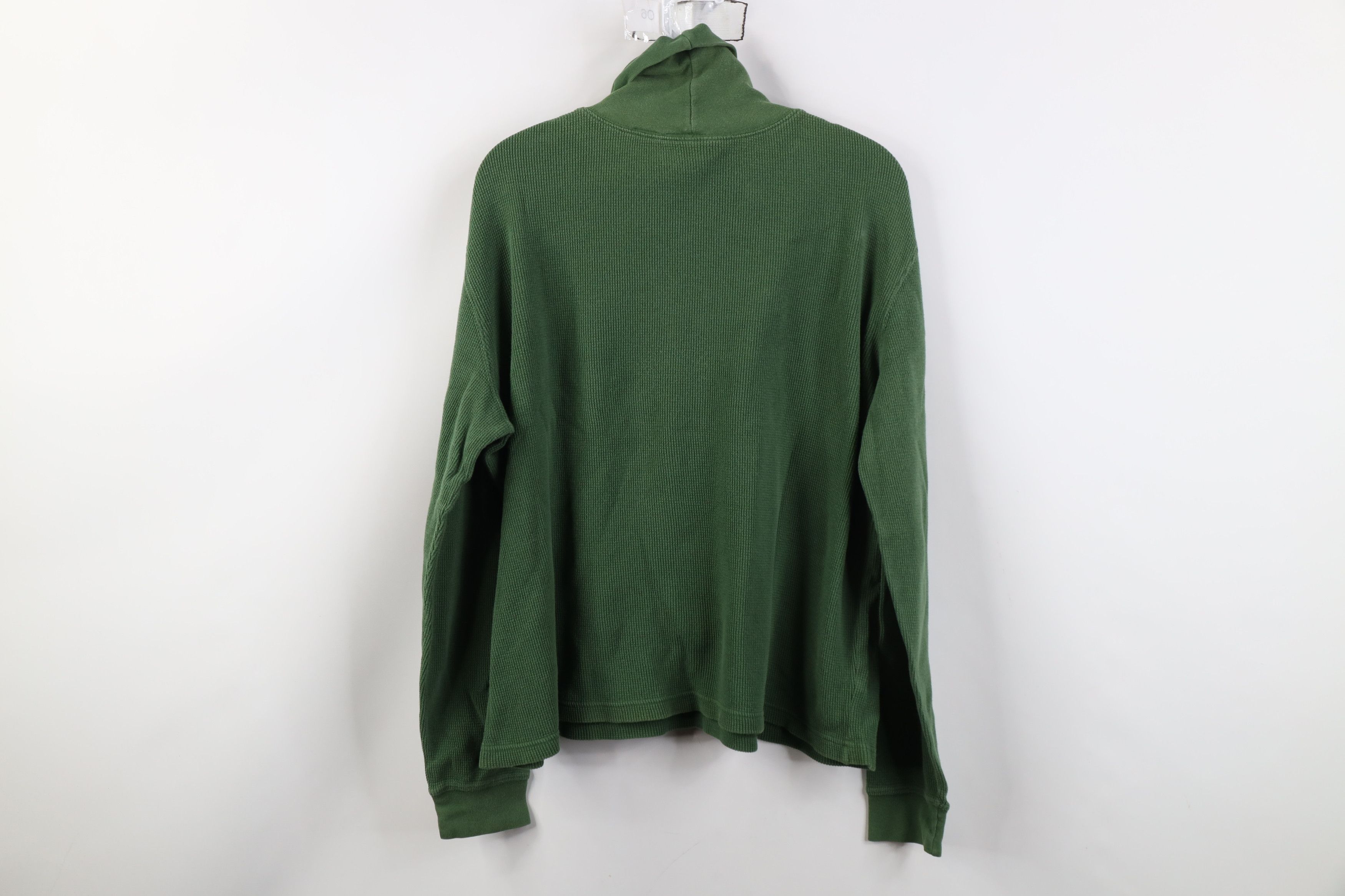 Vintage Vintage 90s Streetwear Waffle Knit Turtleneck T-Shirt USA Size M / US 6-8 / IT 42-44 - 9 Thumbnail