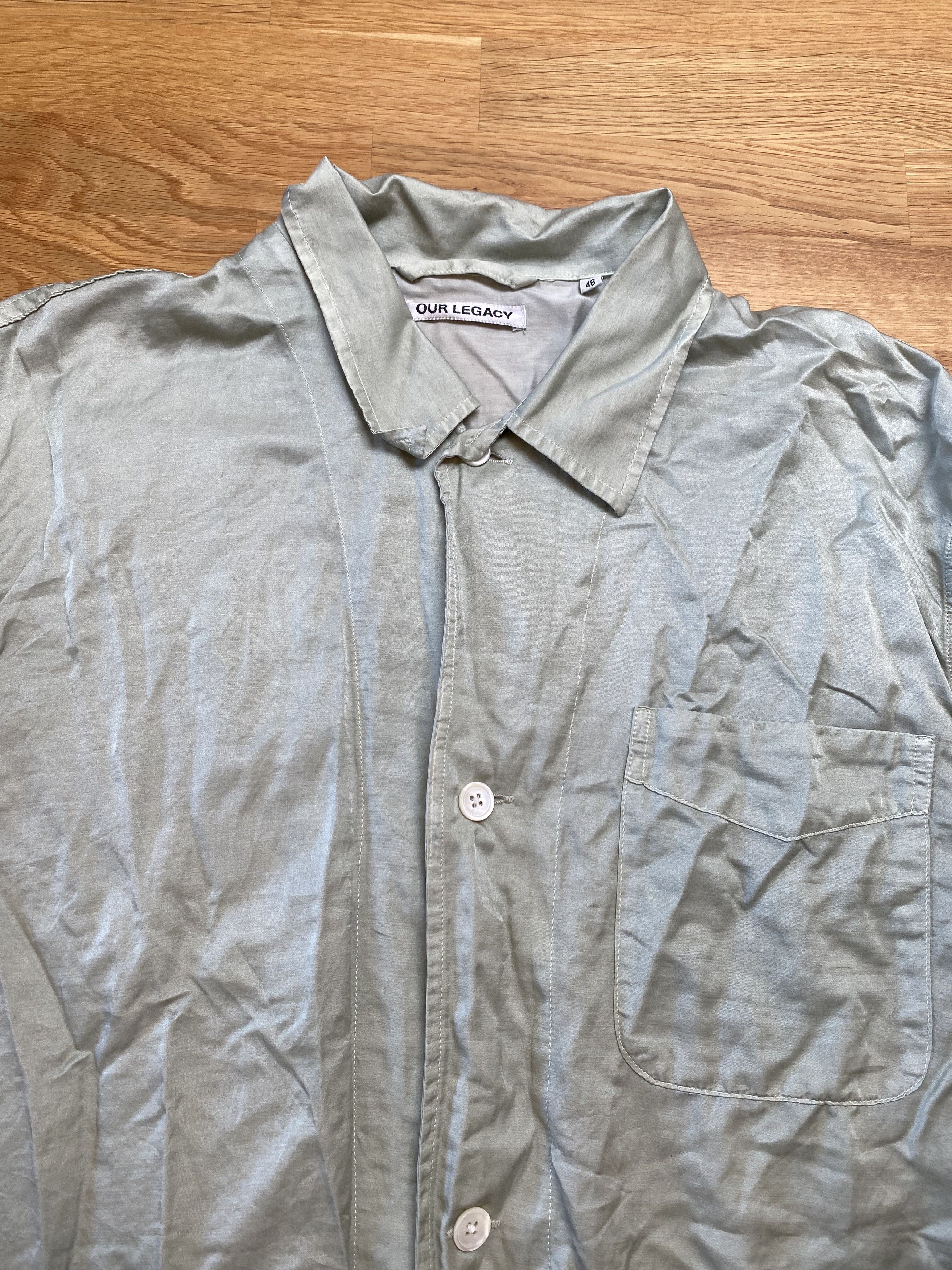 Our Legacy Cotton Silk Button Up Shirt Size US M / EU 48-50 / 2 - 2 Thumbnail