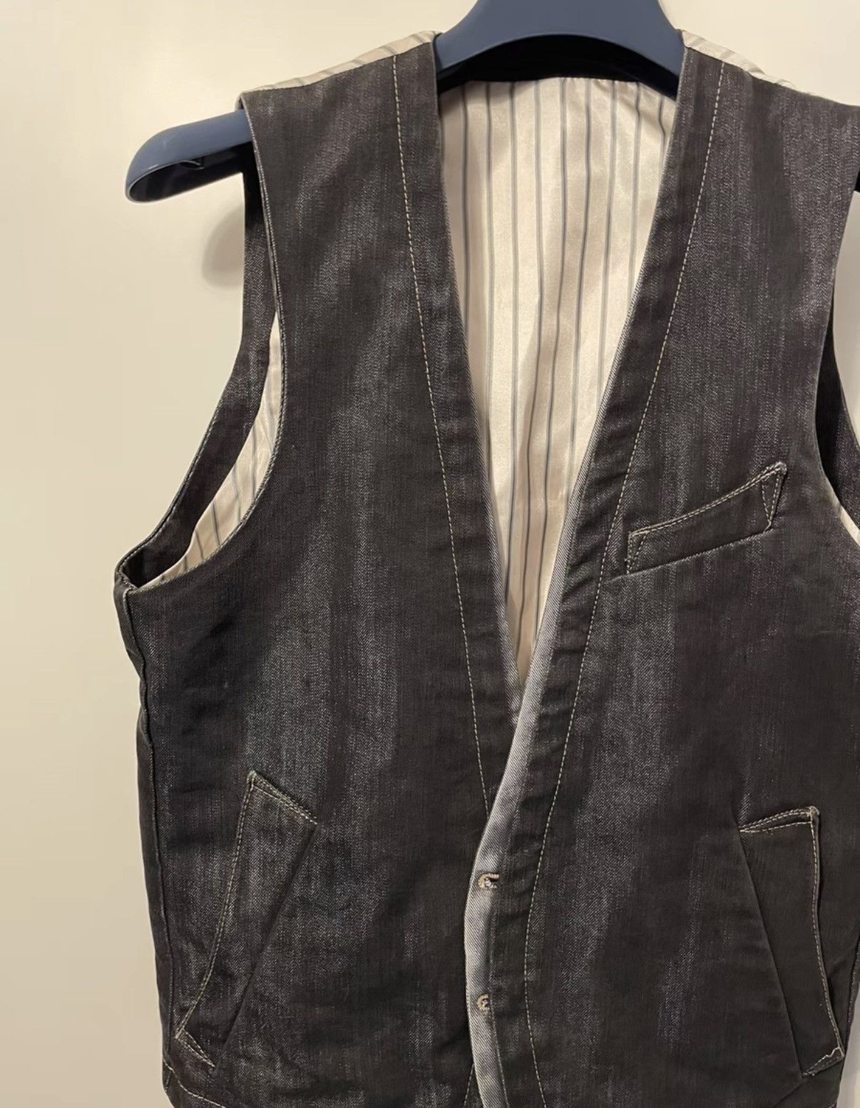 PPFM PPFM Denim Panel Vest K24 Size US L / EU 52-54 / 3 - 3 Thumbnail