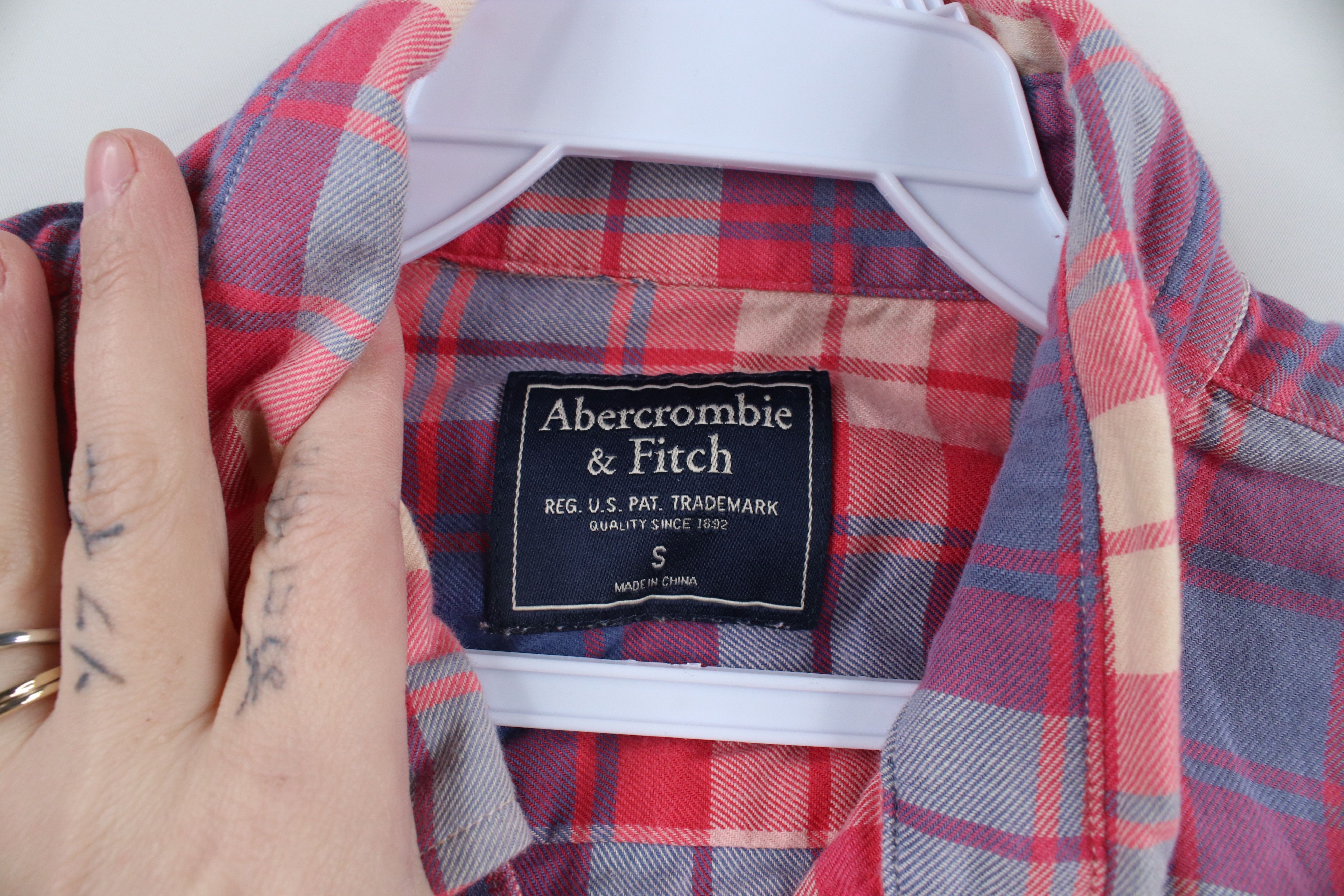 Abercrombie & Fitch × Vintage Vintage Y2K Abercrombie & Fitch Button Down Shirt Plaid Size US S / EU 44-46 / 1 - 7 Thumbnail