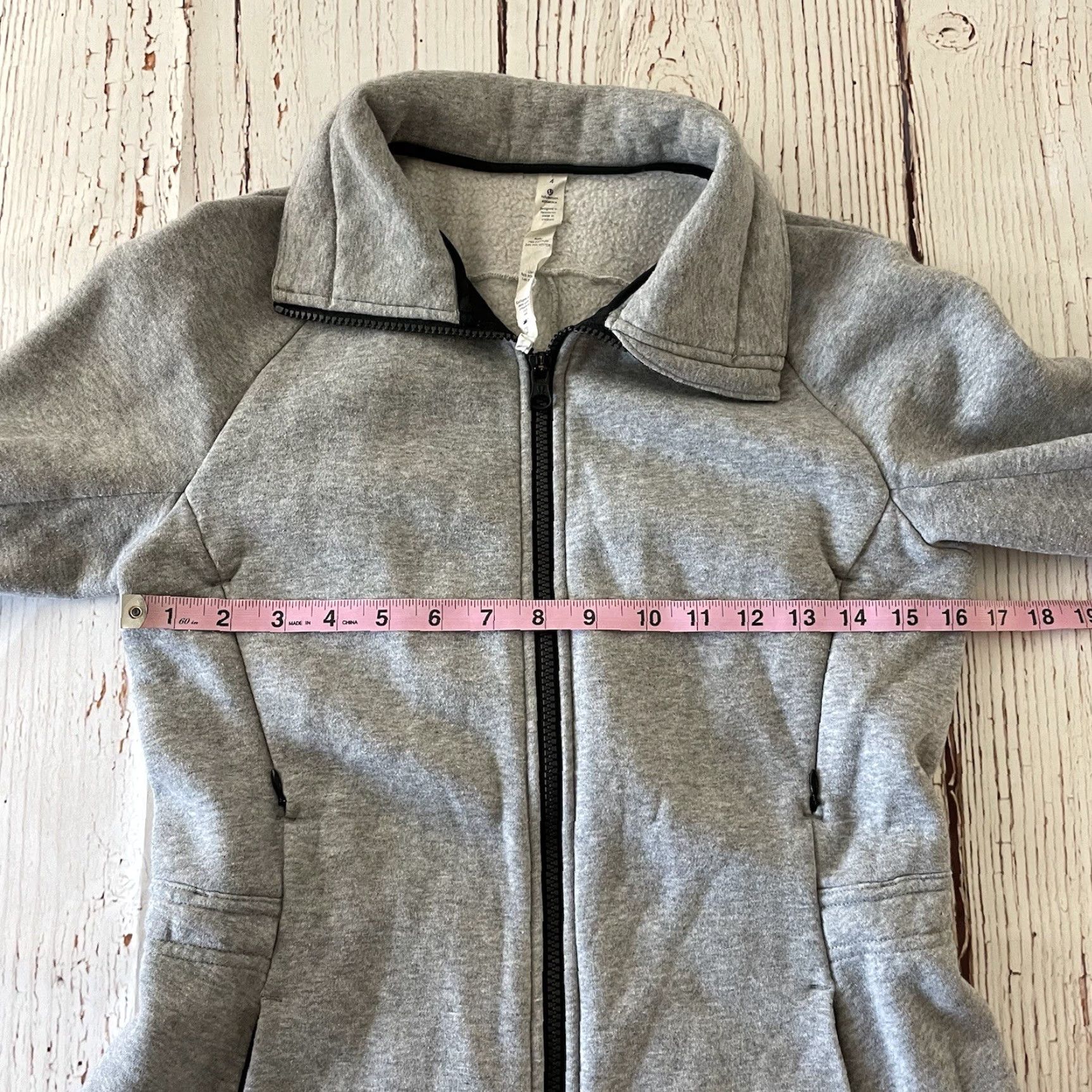 Lululemon Lululemon Full Zip Cotton Blend Athletic Jacket Women's 4 Gray Size S / US 4 / IT 40 - 4 Thumbnail