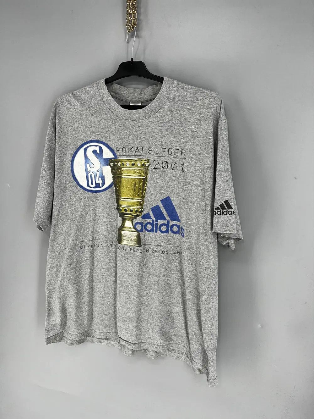 Adidas Adidas Schalke 04 Pokalsieger Cup Sieger Vintage T-shirt 00s Size US XL / EU 56 / 4 - 3 Thumbnail