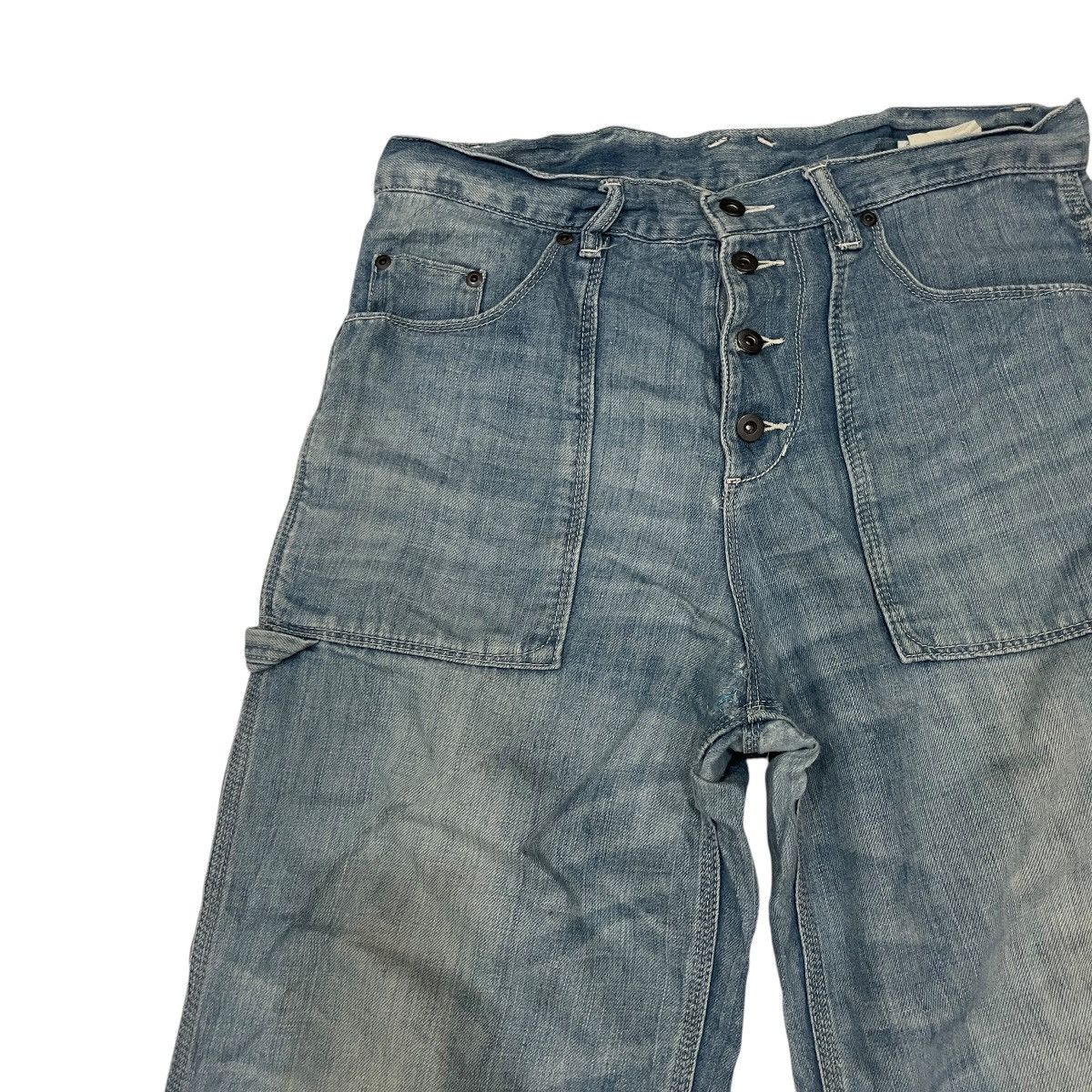 Japanese Brand Vintage Loisir Adieu Tristesse Workwear Denim Size US 33 - 3 Thumbnail