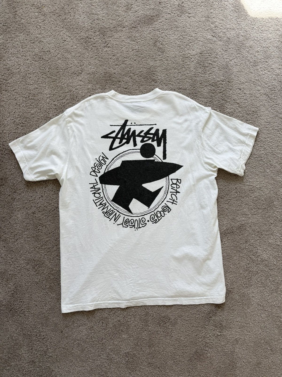 Stussy Beach Roots Pigment Dyed T Shirt | Grailed