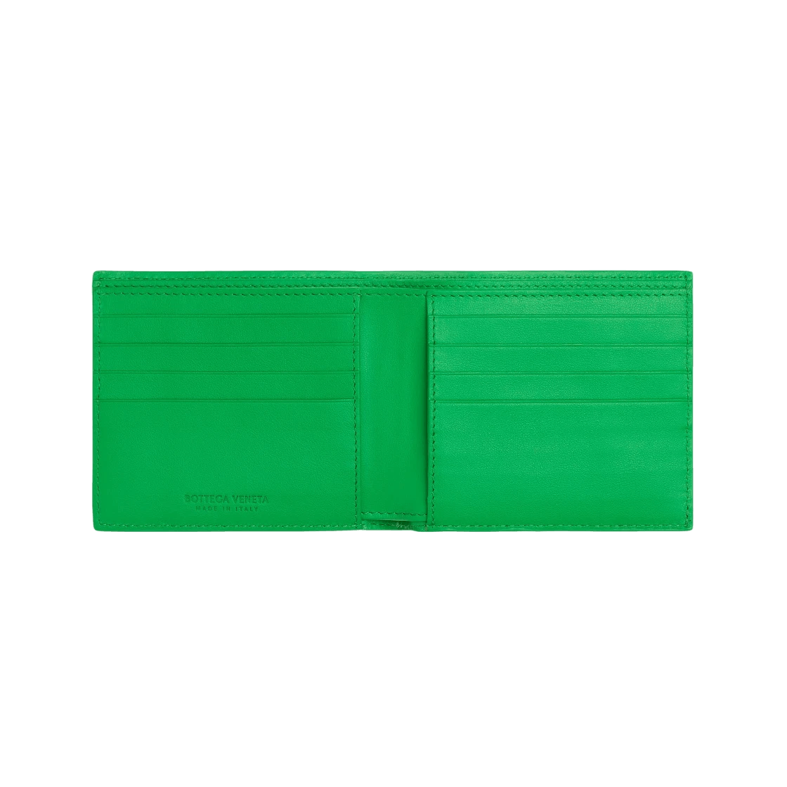 Bottega Veneta o1lf3ng10525 Size: OS / Intrecciato Bi-Fold Wallet in Green Size ONE SIZE - 2 Thumbnail