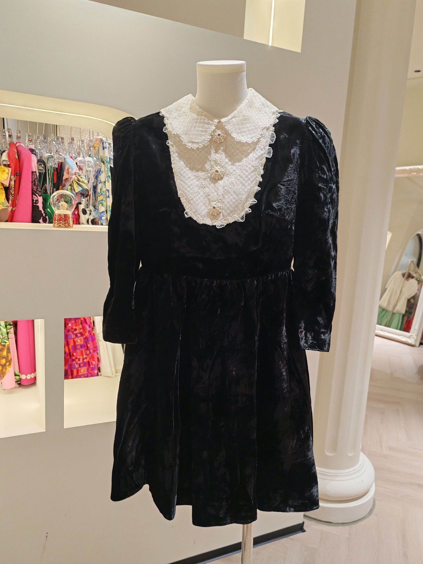 Joya JORYA Black Velvet Dress Size XL / US 12-14 / IT 48-50 - 1 Thumbnail