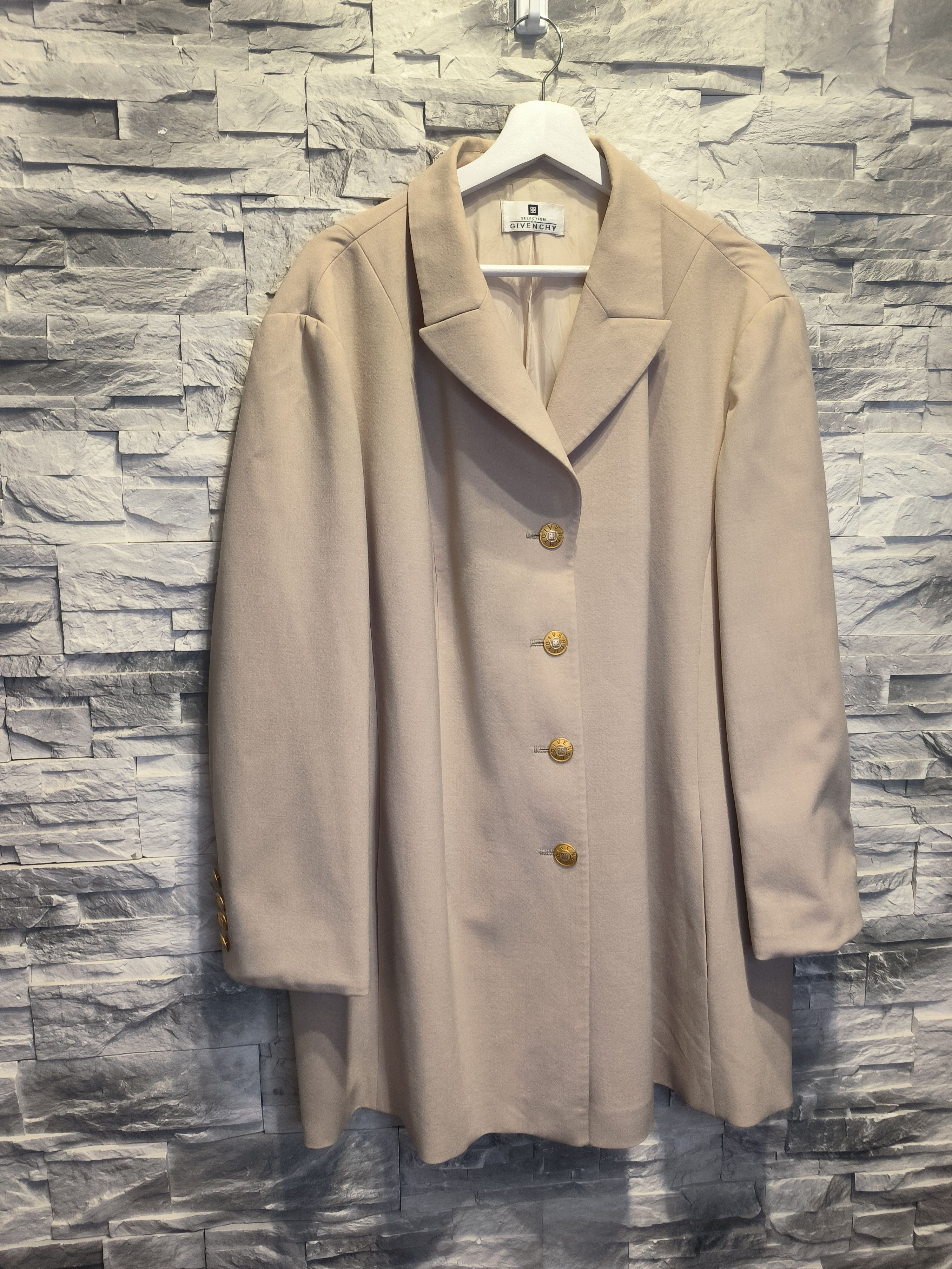 Givenchy × Vintage Vintage Selection de Givenchy Coat Trench Beige Size XXL / US 16-18 / IT 52-54 - 3 Thumbnail