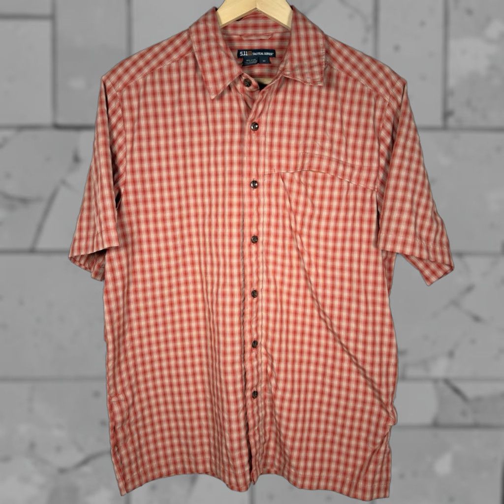 Vintage 5.11 Tactical Series Shirt Mens Size M Short Sleeve Nylon Blend Button Down Snap Size US M / EU 48-50 / 2 - 1 Thumbnail