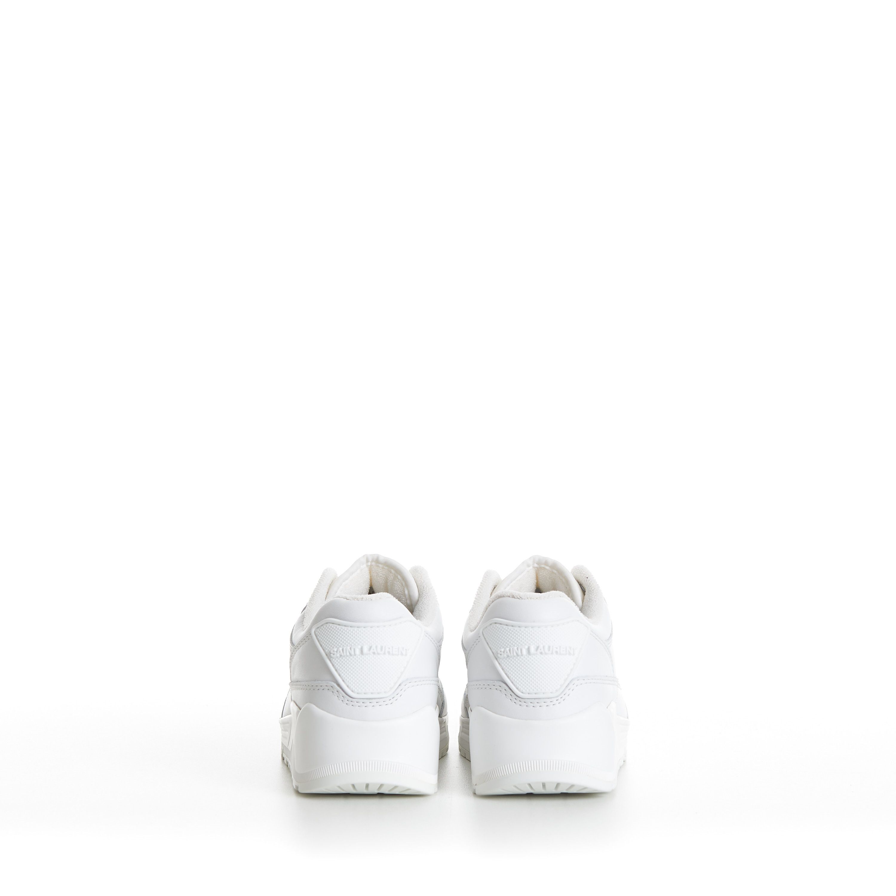 Saint Laurent Paris Women's White 'Bump' Low-top Sneakers - Smooth Leather Size US 6 / IT 36 - 7 Thumbnail