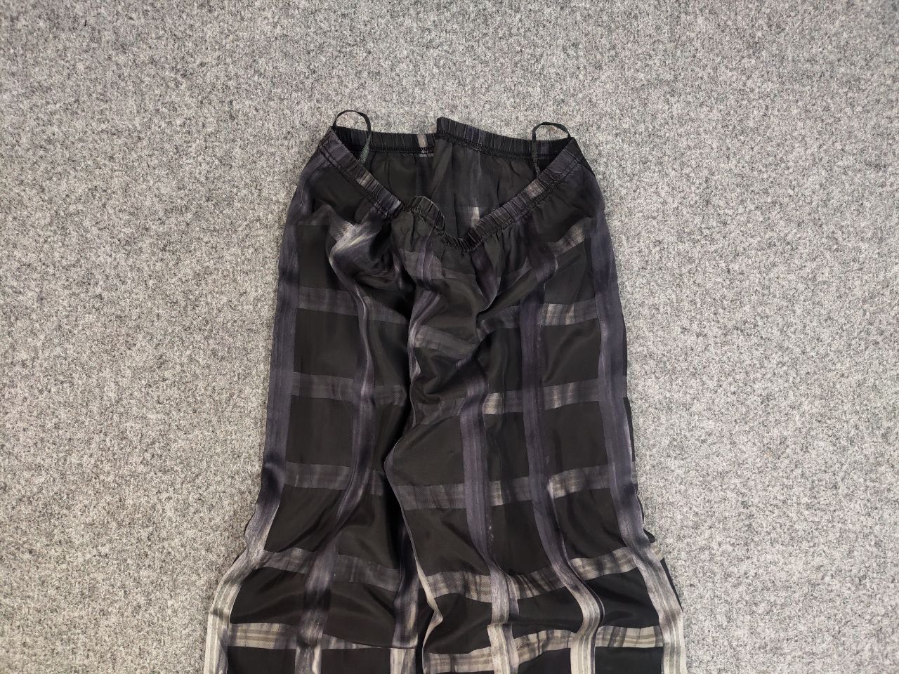 Designer Eva Kyburz Design Wide Led Light Black Pattern Pants Size 32" / US 10 / IT 46 - 7 Thumbnail