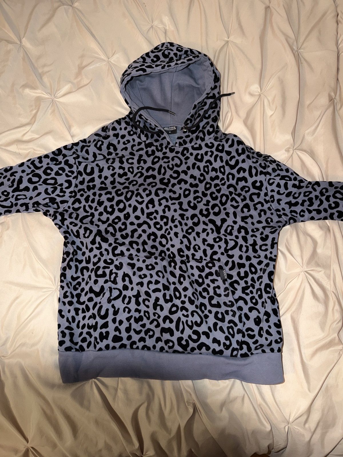 Von Dutch Von Dutch Blue Leopard Print Pullover Hoodie Size US M / EU 48-50 / 2 - 2 Thumbnail
