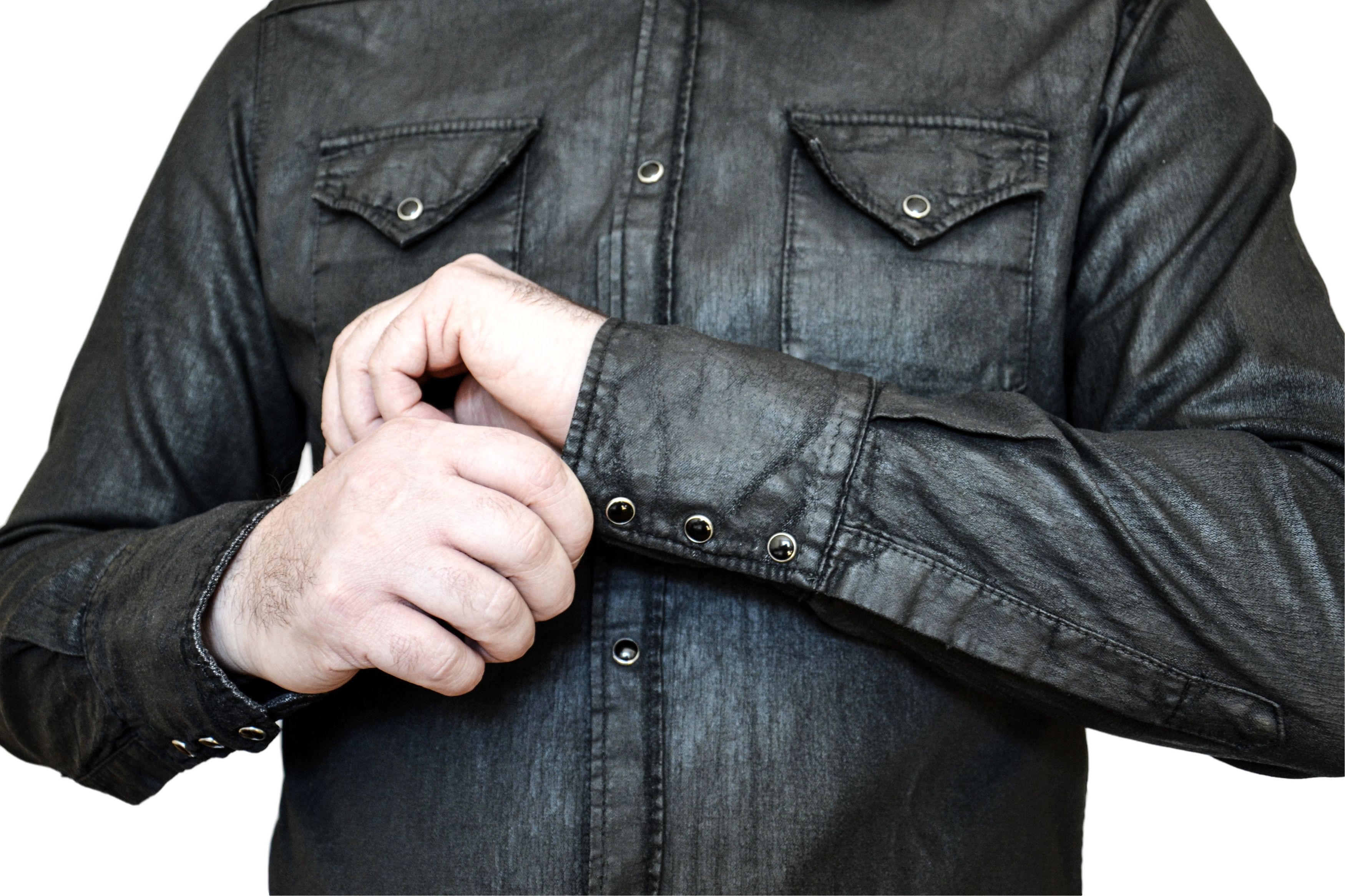 Dsquared2 DSQUARED2 Waxed-Coated Western Shirt Size US L / EU 52-54 / 3 - 17 Thumbnail
