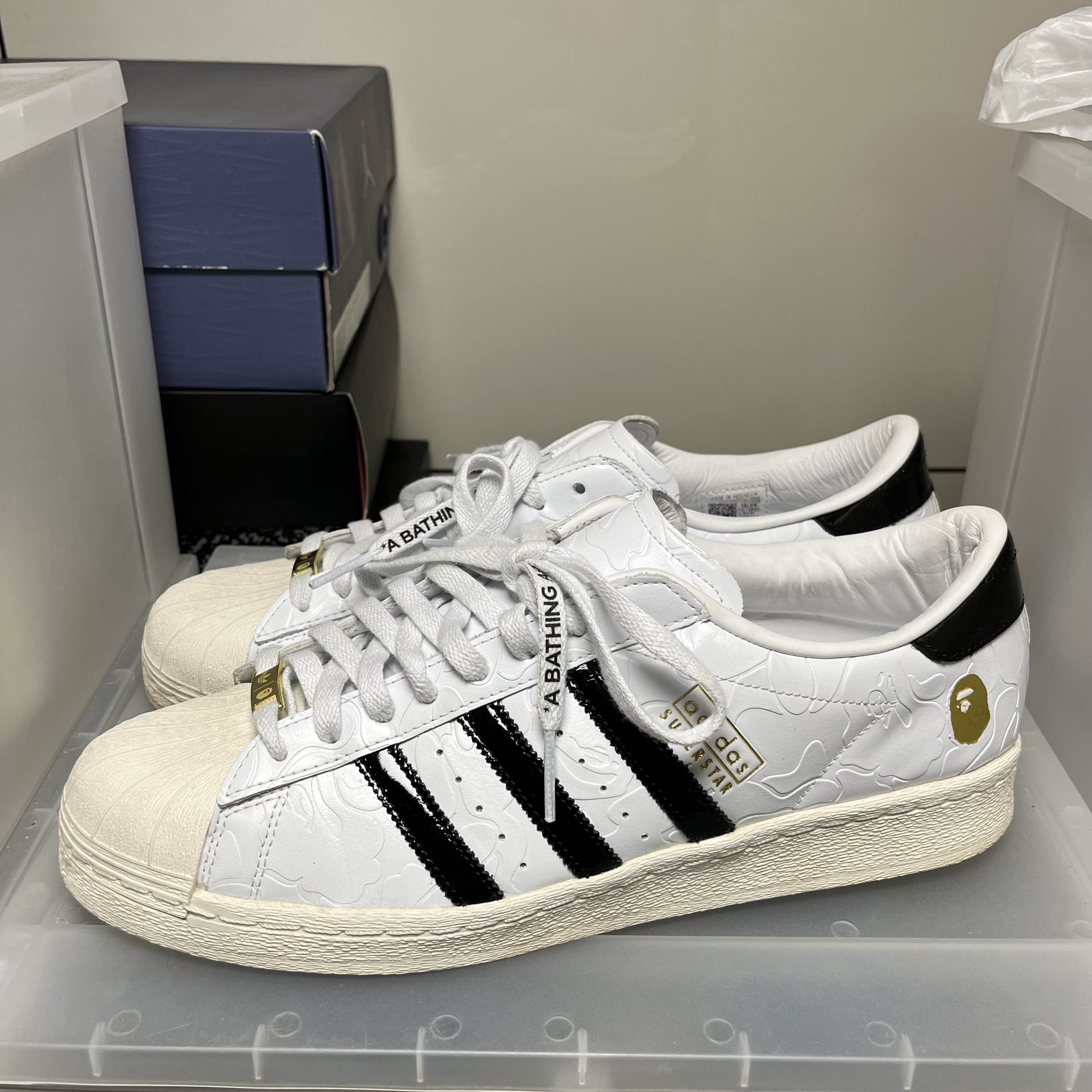 Bape BAPE x adidas Originals Superstar White Size 12.5 Size US 14 / EU 47 - 1 Thumbnail