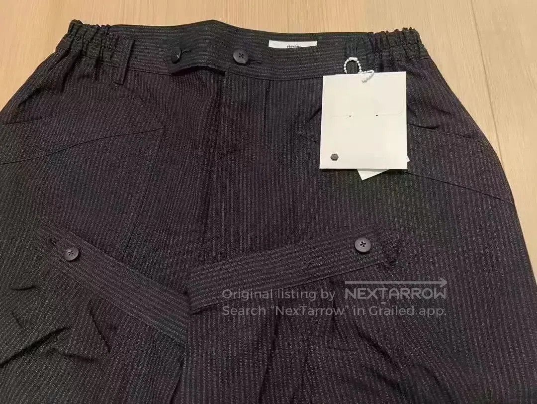 Visvim Blue Striped Casual Pants Size 34. Size US 34 / EU 50 - 3 Thumbnail