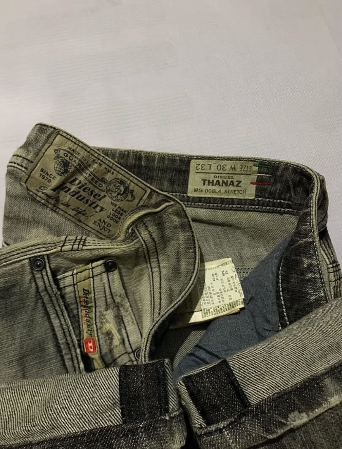 Diesel × If Six Was Nine × Le Grande Bleu (L.G.B.) Diesel Faded Denim Pants Size US 33 - 4 Thumbnail