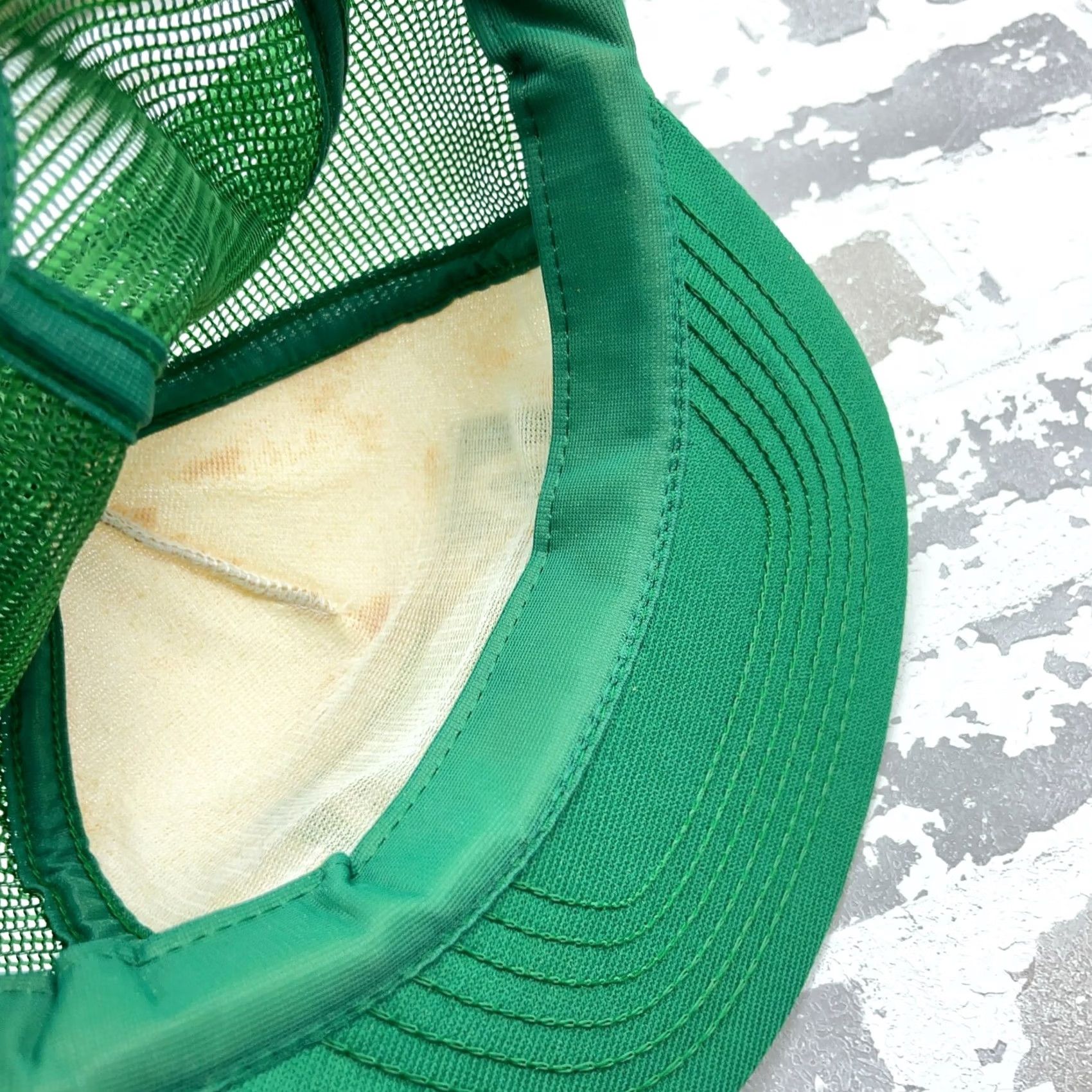 Vintage VINTAGE MSA Trucker Hat Cap 80s Puffy Print Coal Mining Made In USA Green Snap Back Size ONE SIZE - 6 Thumbnail