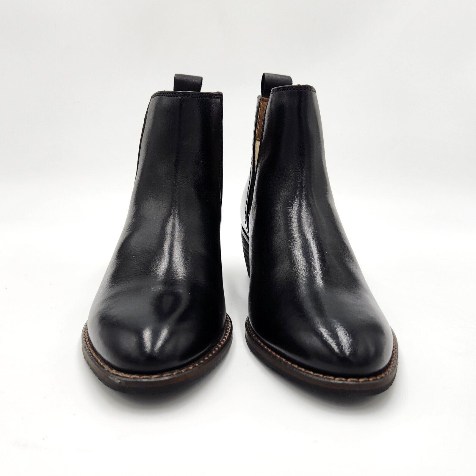 The Unbranded Brand Journee Signature Women Black Leather Ankle Booties Size 6.5 Size US 6.5 / IT 36.5 - 4 Thumbnail