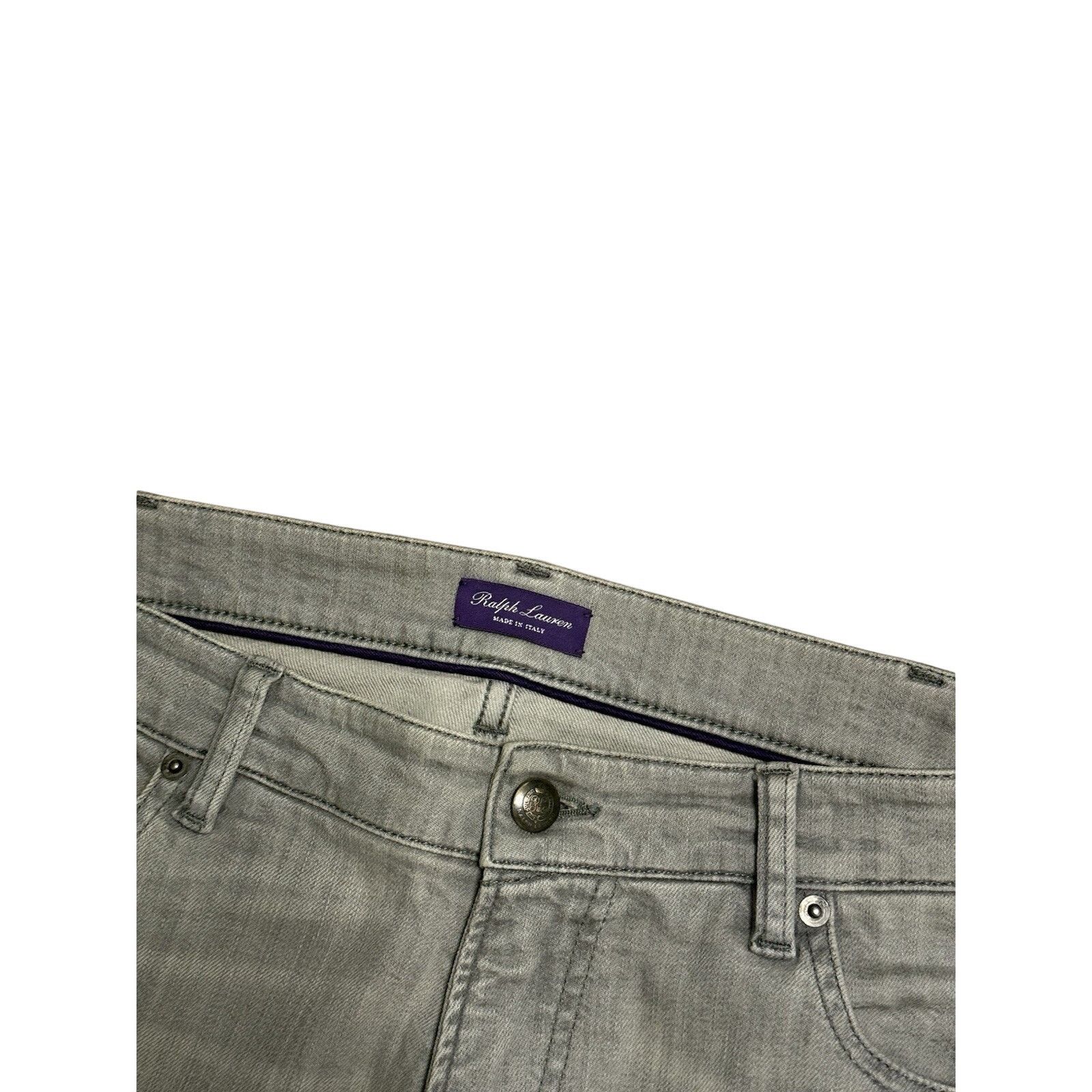 Ralph Lauren Purple Label $795 Ralph Lauren Purple Label Slim Fit Faded Grey Stretch Size US 38 / EU 54 - 2 Thumbnail