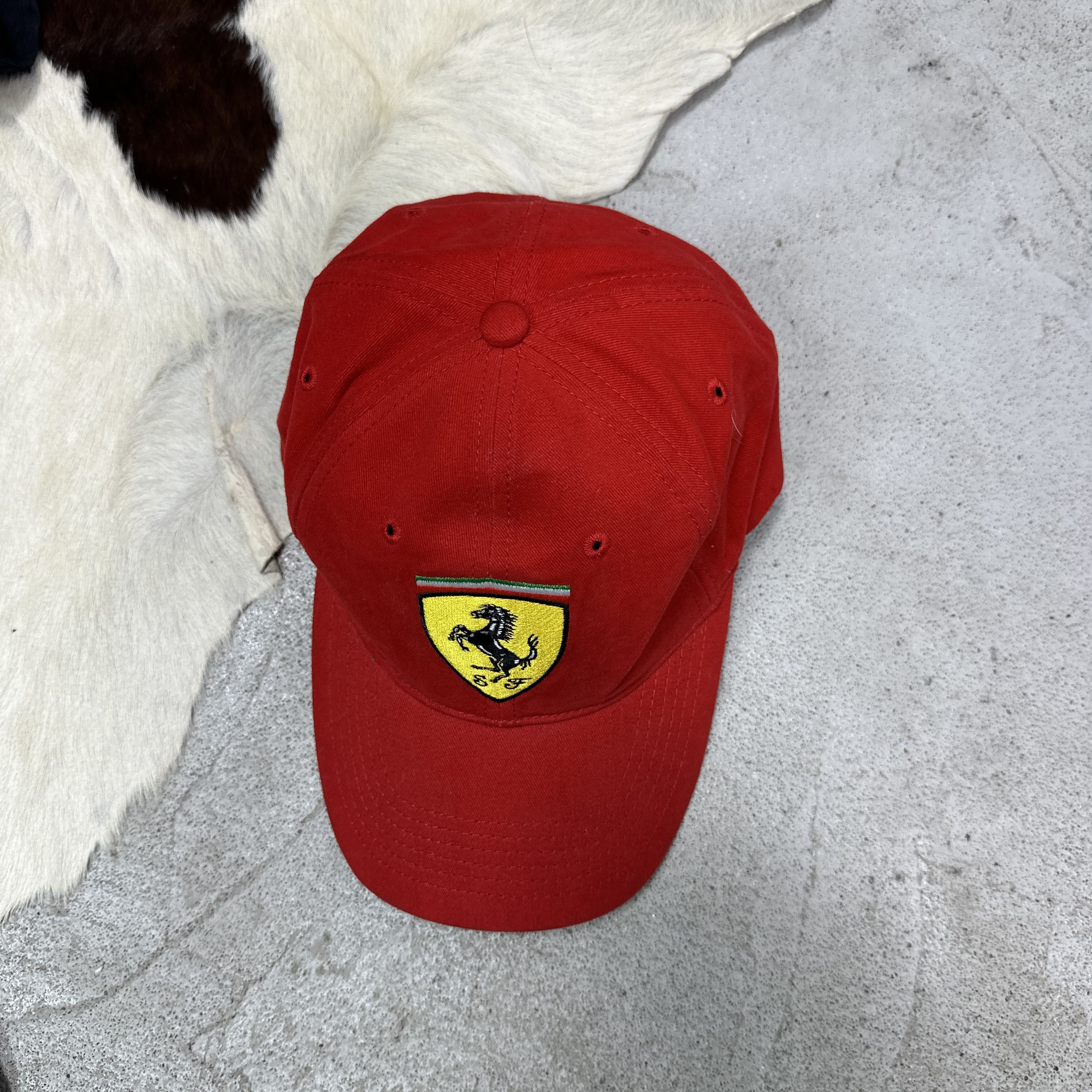 Ferrari Vintage Sporty Moto Streetwear Ferrari Hat Y2K Size ONE SIZE - 3 Thumbnail