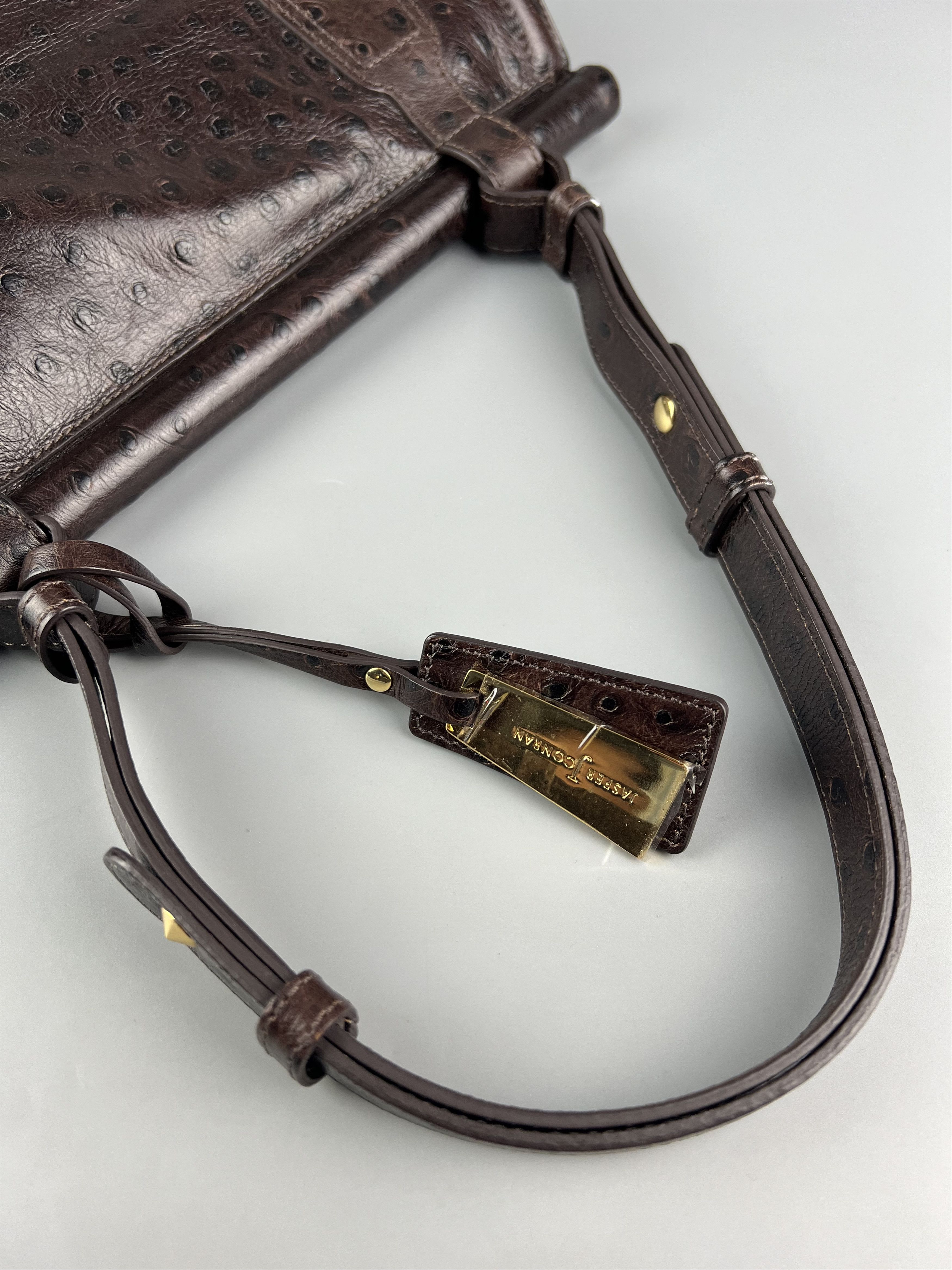 Jasper Conran × Leather Jasper Conran Brown Leather Shoulder Bag Size ONE SIZE - 5 Thumbnail