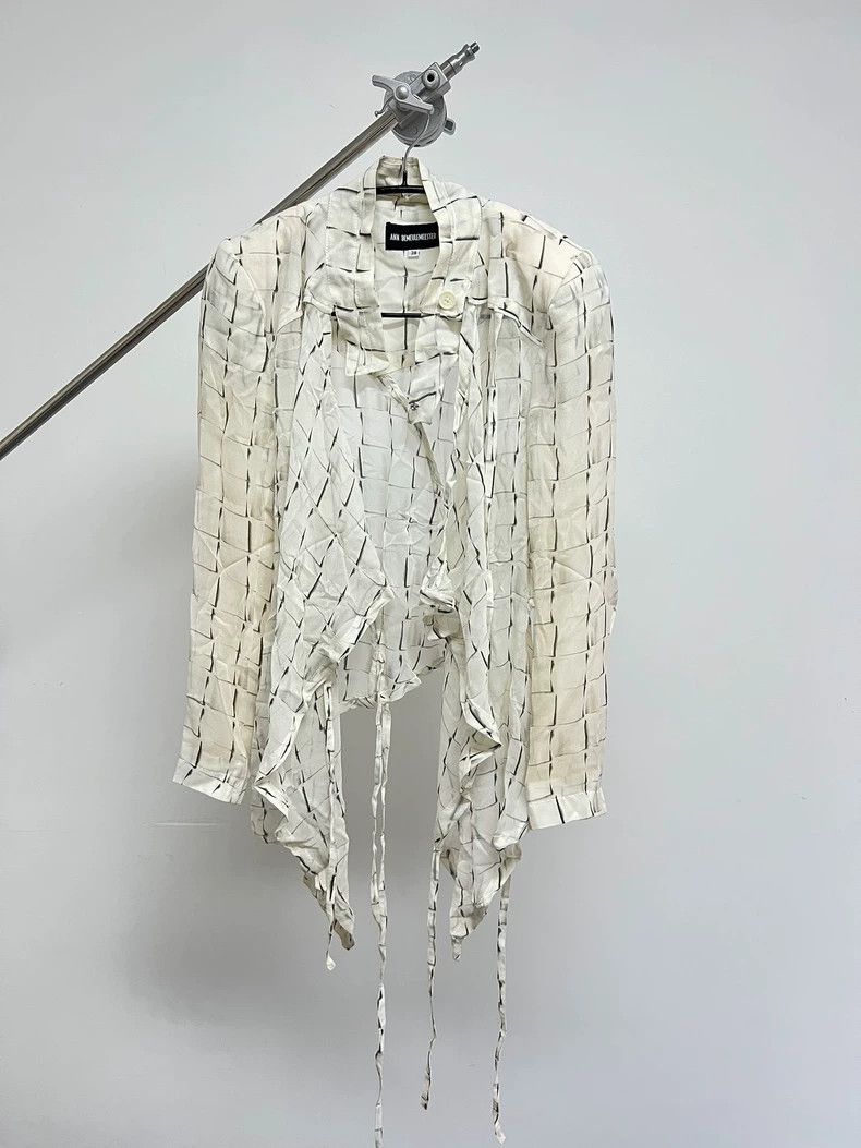 Ann Demeulemeester Ann demeulemeester Plaid Cross Button Shoulder Pad Ribbon Size XS / US 0-2 / IT 36-38 - 1 Thumbnail