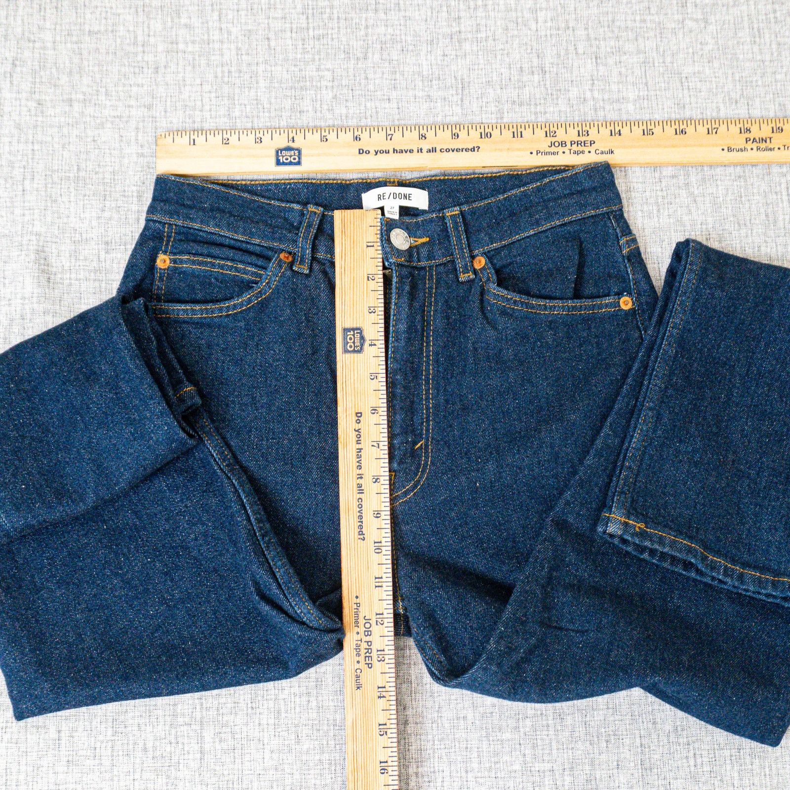 RE/DONE RE/DONE 70s Straight Denim Jeans Regid Blue size 27 Size 27" / US 4 / IT 40 - 5 Thumbnail
