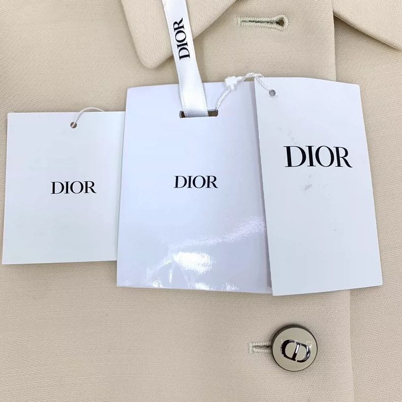 Dior Dior Beige Wool Silk Single Button Jacket-2505 Size US XXS / EU 40 - 7 Thumbnail