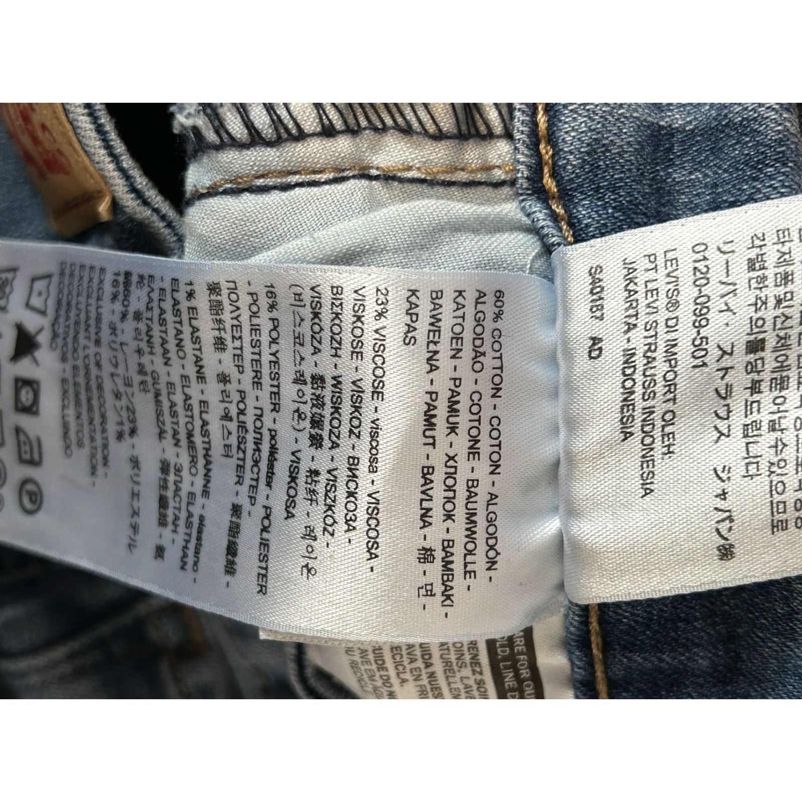 Levi's Levi's Women's 721 High-Rise Skinny Jeans Blue 24x30 Denim Slim Regular Jeans Women Female 30 In Inseam 30 Pants Vintage No Size 42" / US 20 - 4 Thumbnail