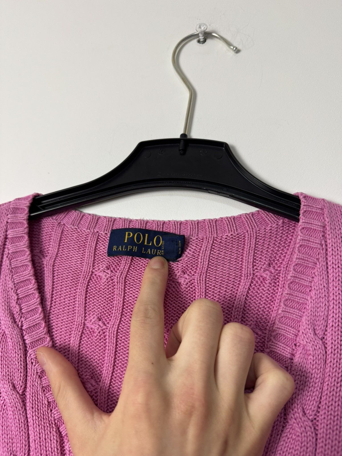 Polo Ralph Lauren Polo Ralph Lauren Cable Knit sweater pink designer Size S / US 4 / IT 40 - 6 Thumbnail