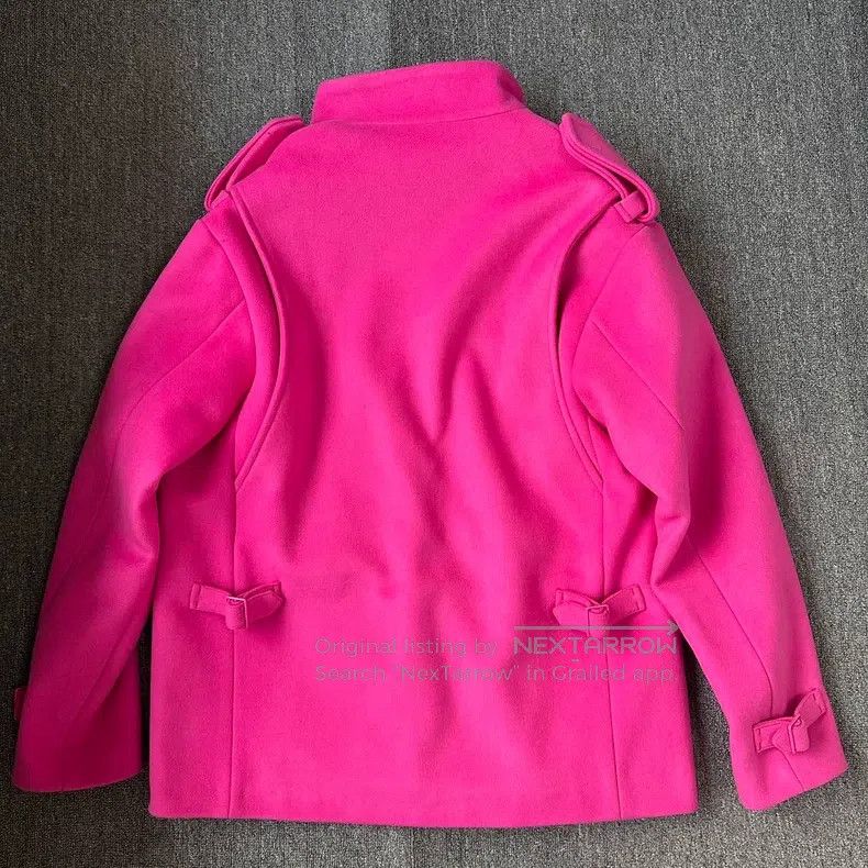 Louis Vuitton Louis Vuitton Pink sheep wool coat Size US M / EU 48-50 / 2 - 2 Thumbnail